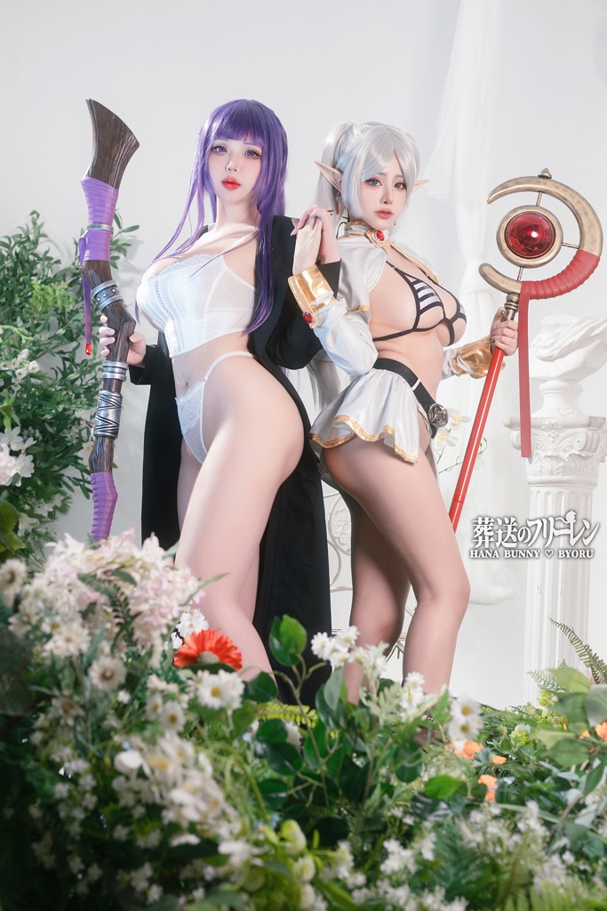 Đọc truyện hentai Tuyển tập Albums siêu phẩm Cosplay - Chap 1042 - Byoru & Hana Bunny – Frieren & Fern