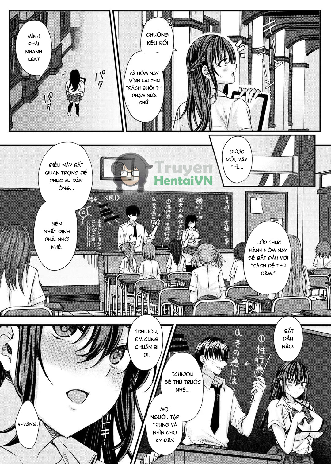 Đọc truyện hentai Kiritsu Ero Ero Jogakuin ~Seitokaichou Ichijou Minori no Baai~ - Oneshot