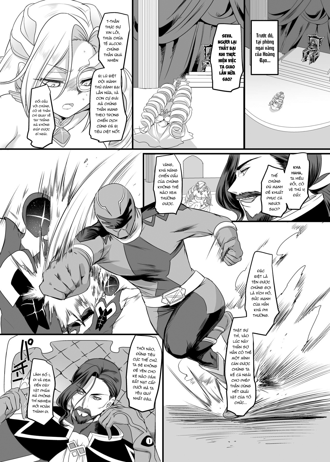 Đọc truyện hentai Biệt đội mãnh thú hoàng đạo Xích hổ - Oneshot