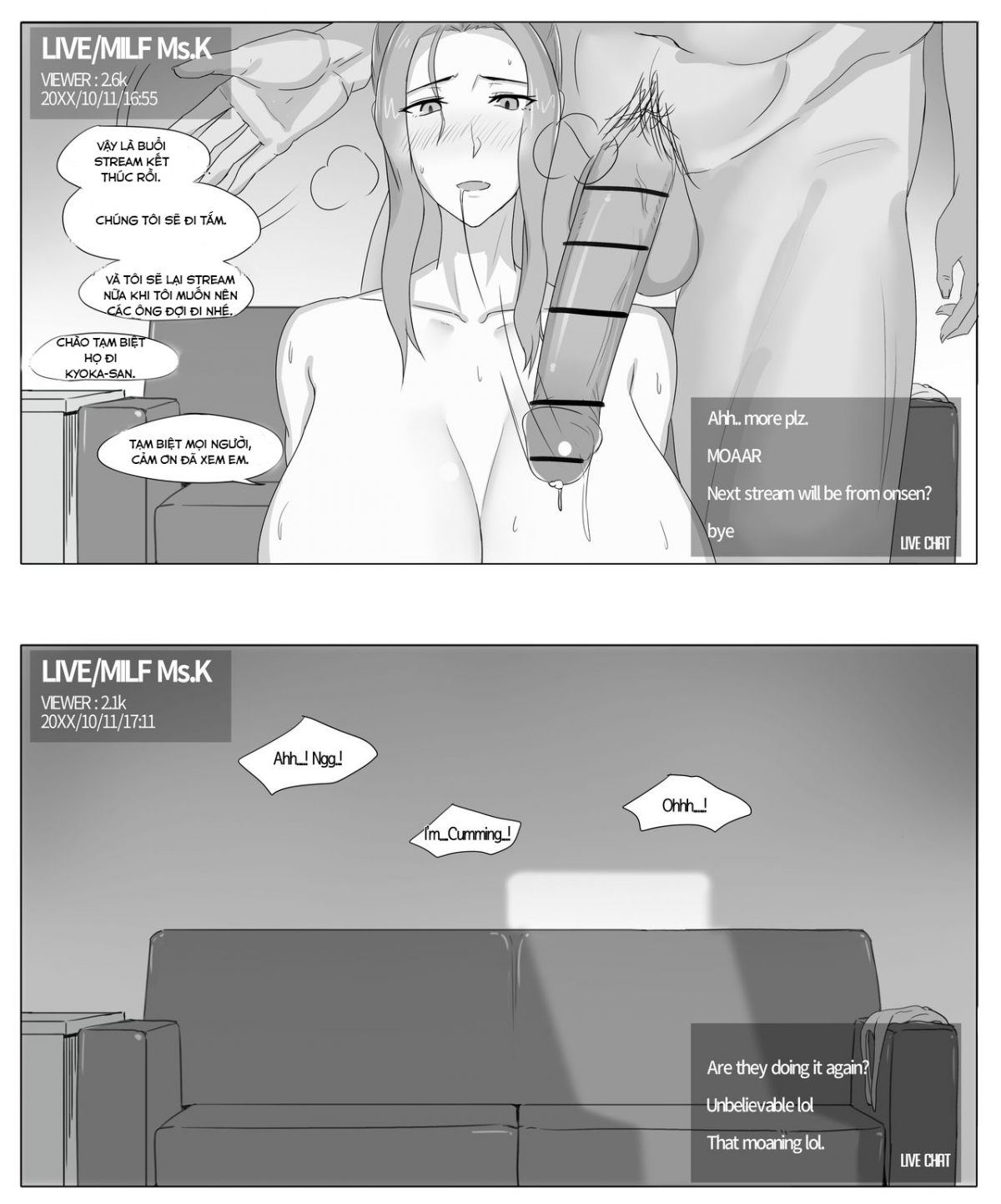 Đọc truyện hentai Buổi stream đầu tiên của Kyoka-san. - One-shot