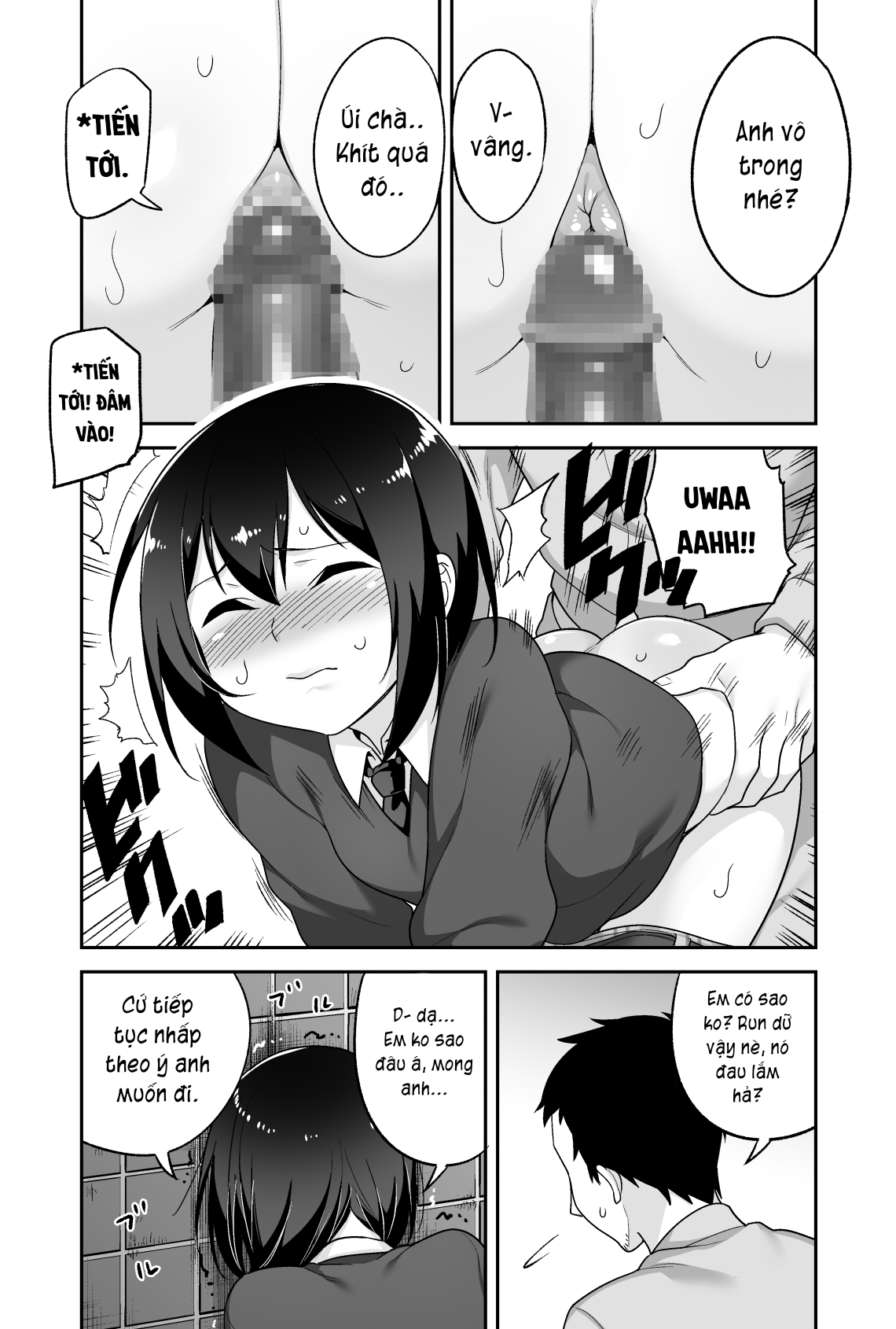 Đọc truyện hentai Anh bảo vệ may mắn và em học sinh xui xẻo. - Chap 3: Hăng máu.