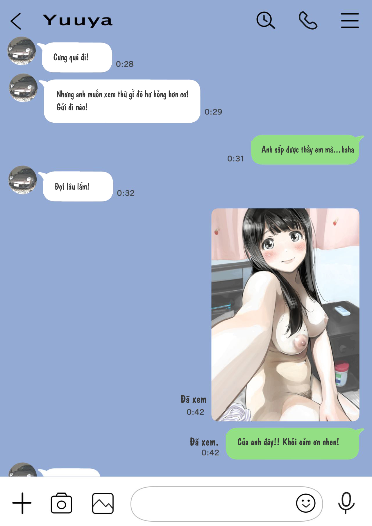 Đọc truyện hentai Xem trộm điện thoại bạn gái - Phần 2