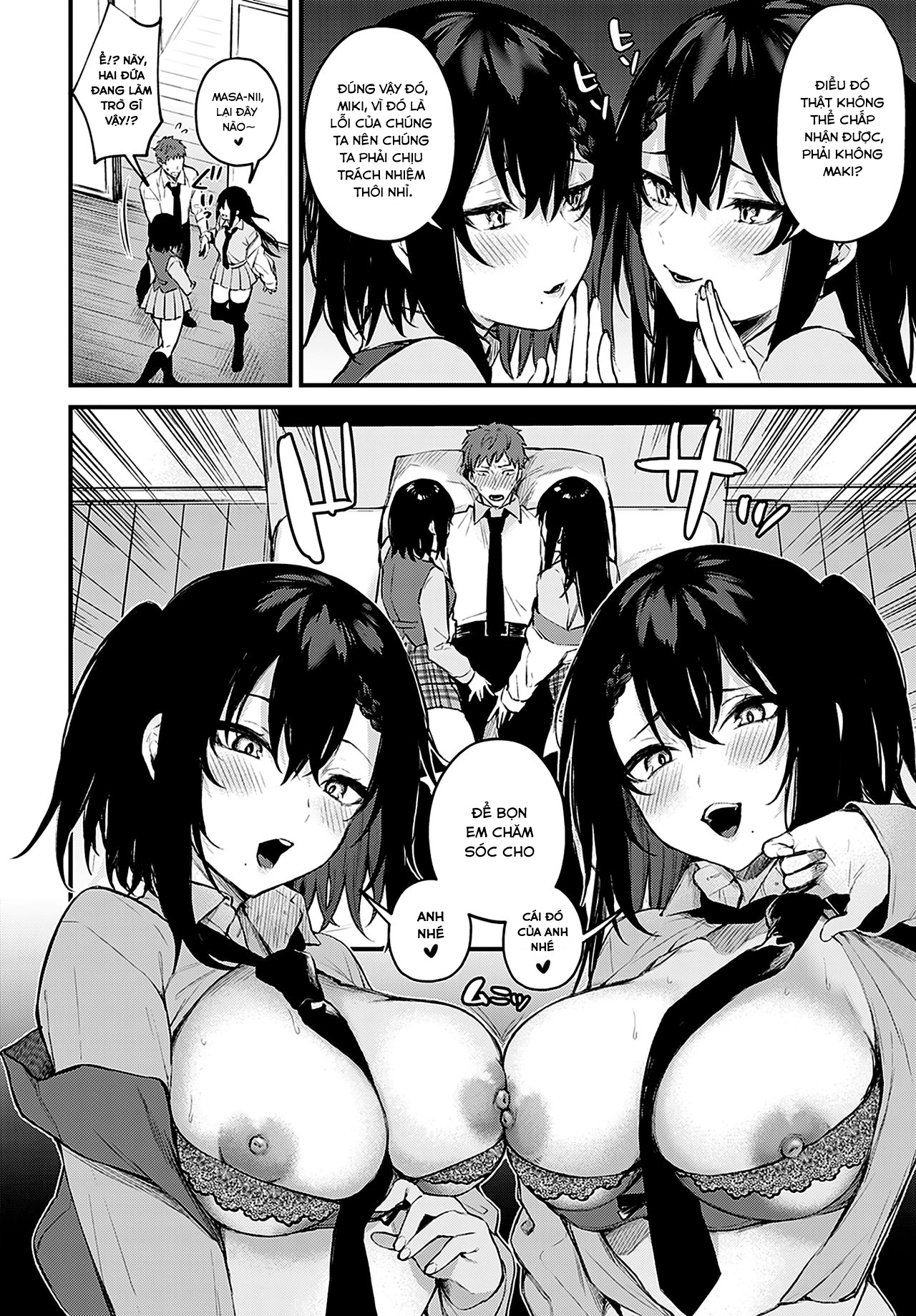 Đọc truyện hentai Twins in Heat - Oneshot