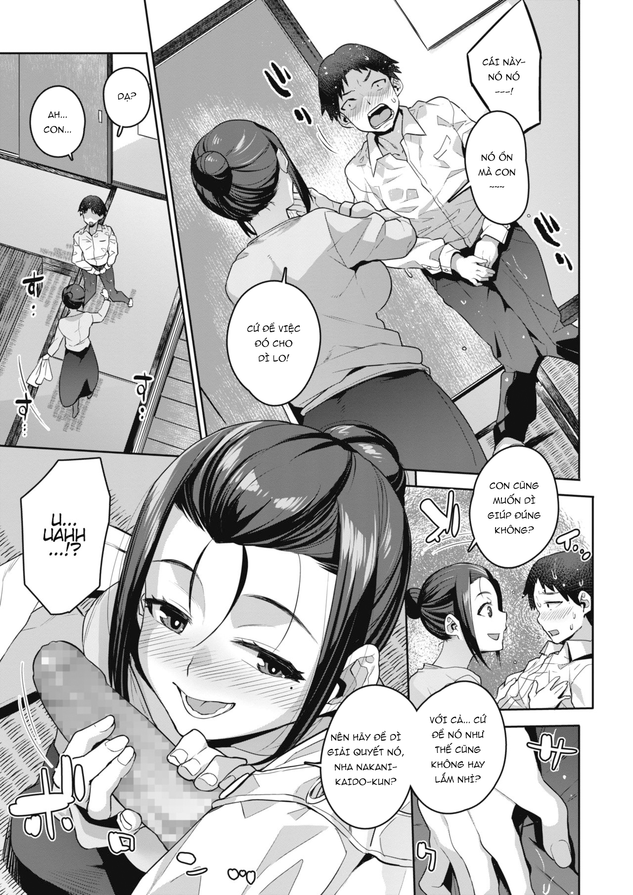 Đọc truyện hentai Yuujin no Okaa-san to... - Oneshot