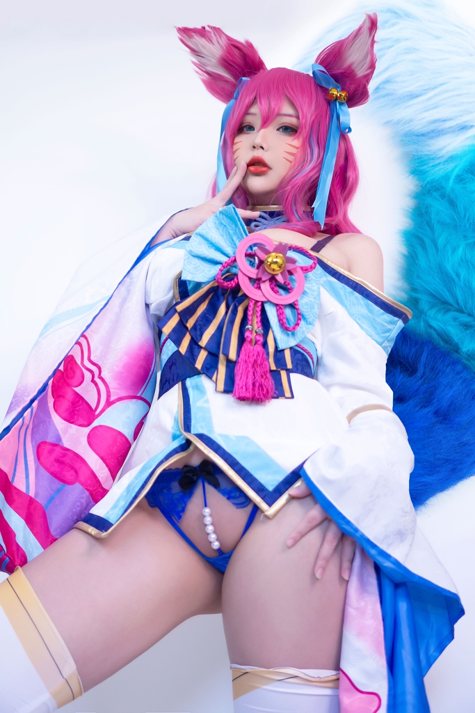 Đọc truyện hentai Tuyển tập Albums siêu phẩm Cosplay - Chap 373 - Hana Bunny – Spirit Blossom Ahri