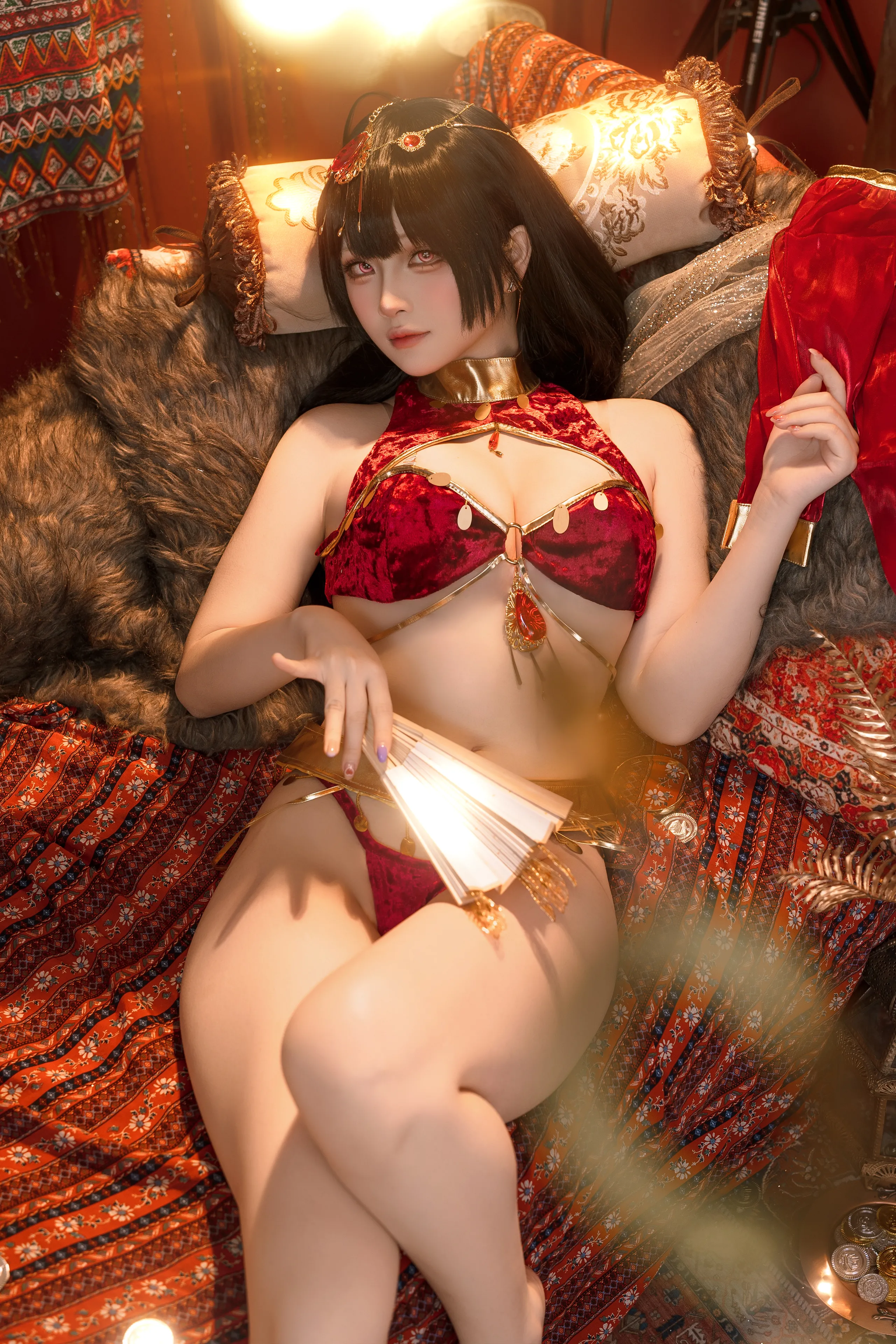Đọc truyện hentai Tuyển tập Albums siêu phẩm Cosplay - Chap 1018 - Yuyu - Azur Lane Big Phoenix Dancer New Year Special