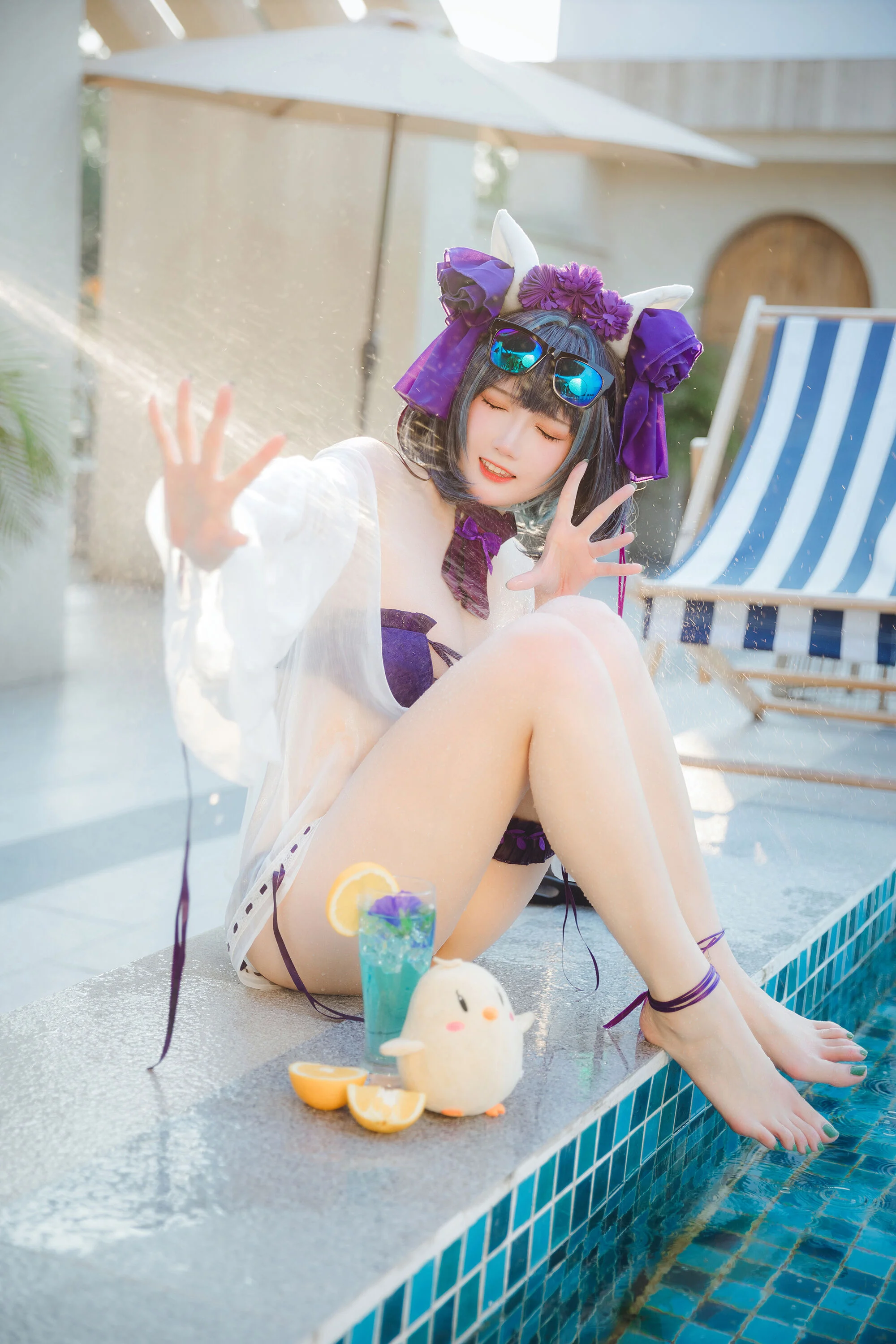 Đọc truyện hentai Tuyển tập Albums siêu phẩm Cosplay - Chap 367 - Guahi Sauce - Cheshire Swimsuit