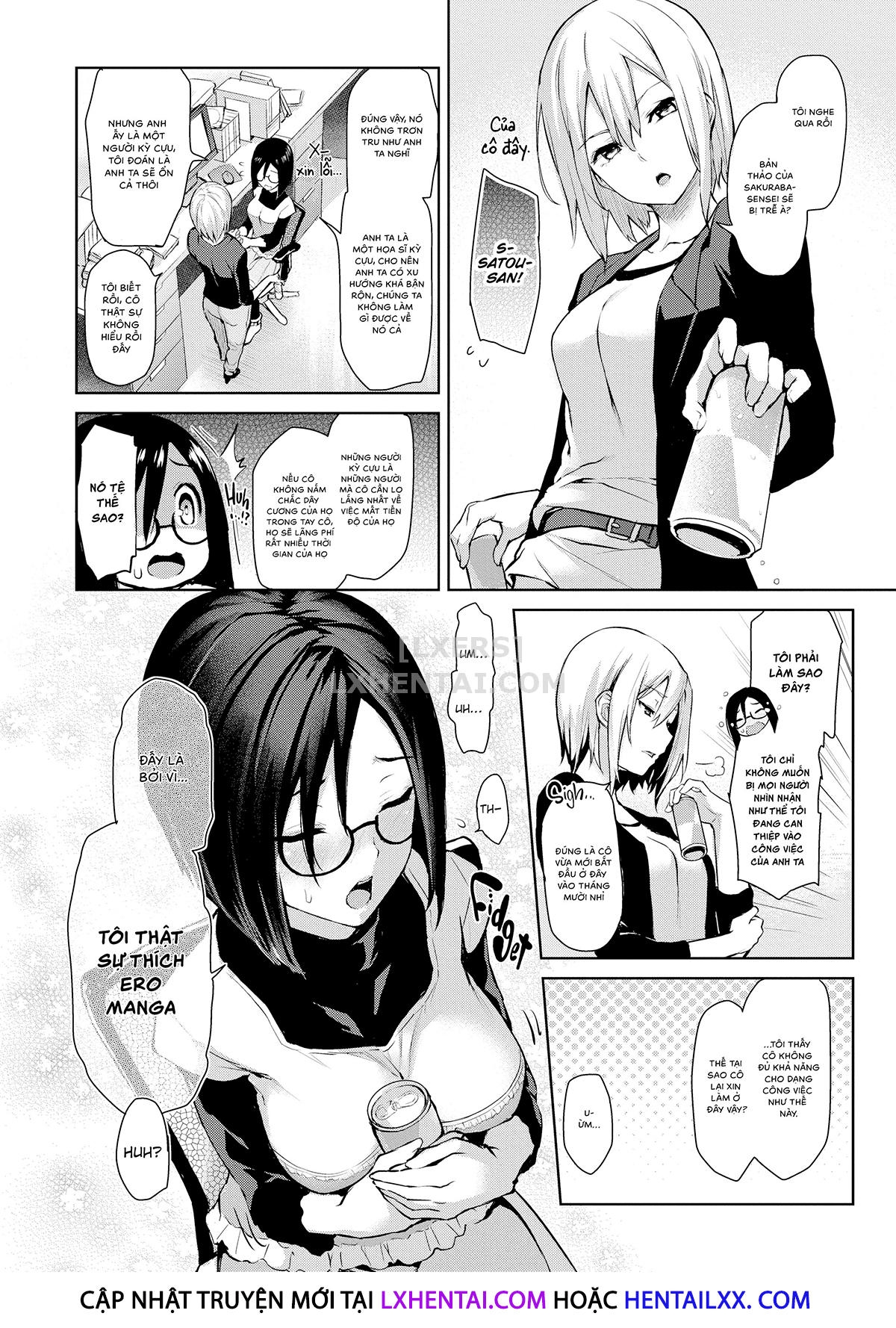 Đọc truyện hentai Azato Making Plus - Chap 3 - Newbie Editor Tsukimoto-san