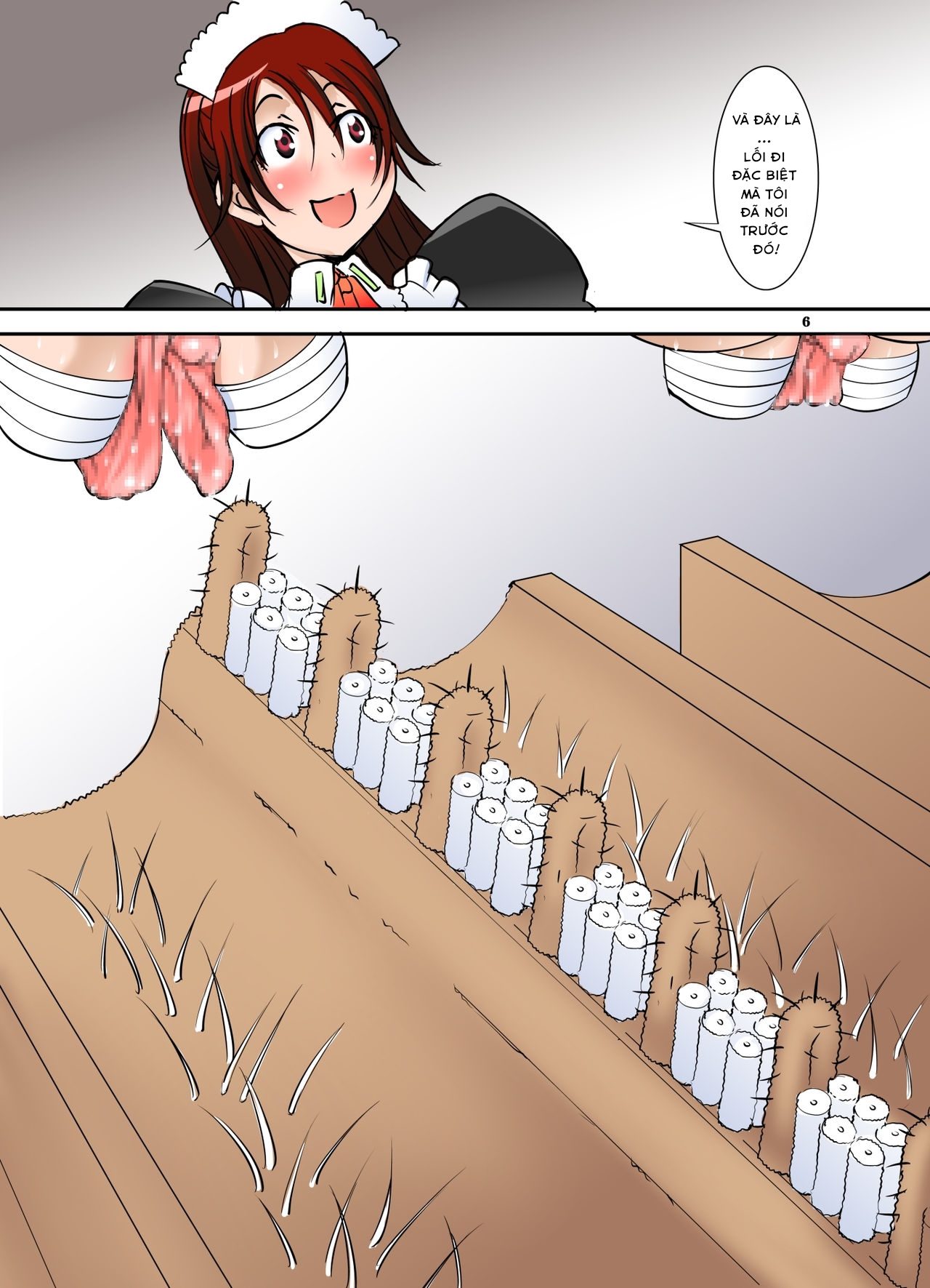 Đọc truyện hentai Shishi Setsudan Shoujo Goumon Gyakutai-kan no Maid-san - Chap 4.1