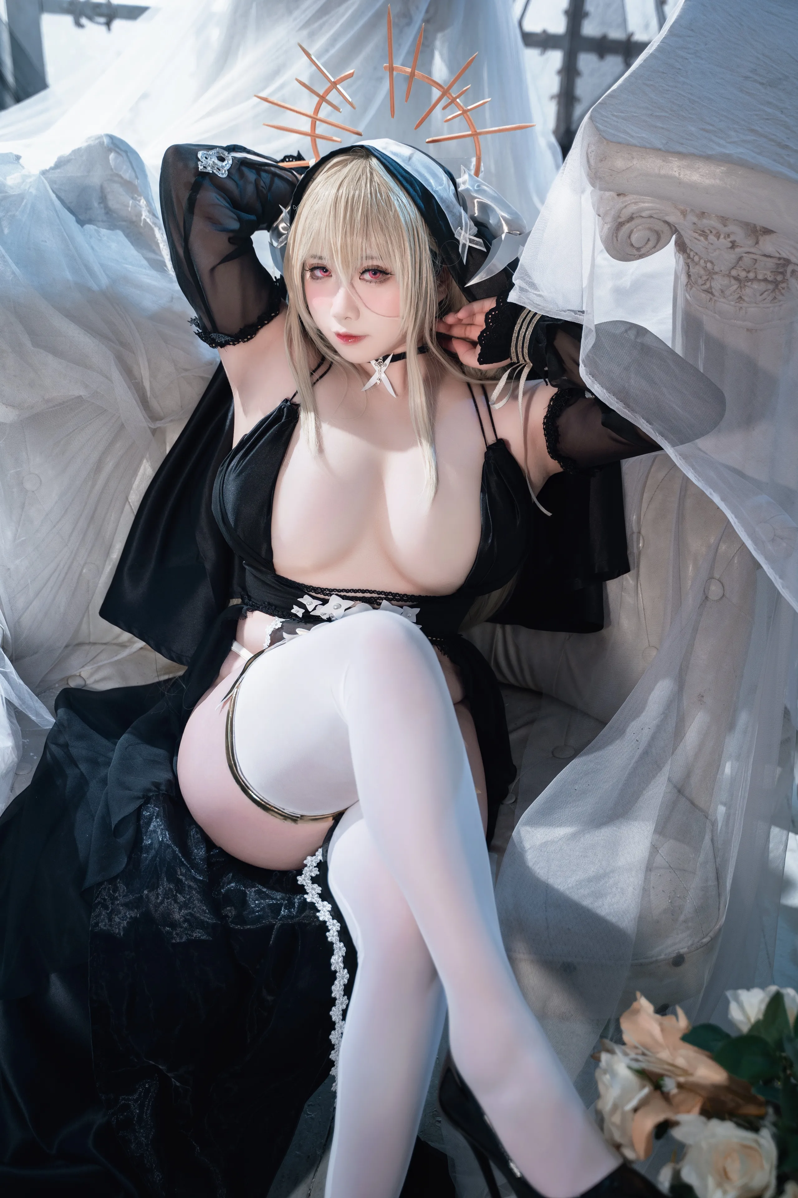 Đọc truyện hentai Tuyển tập Albums siêu phẩm Cosplay - Chap 953 - Sadako Peach - Azur Lane Vengeance