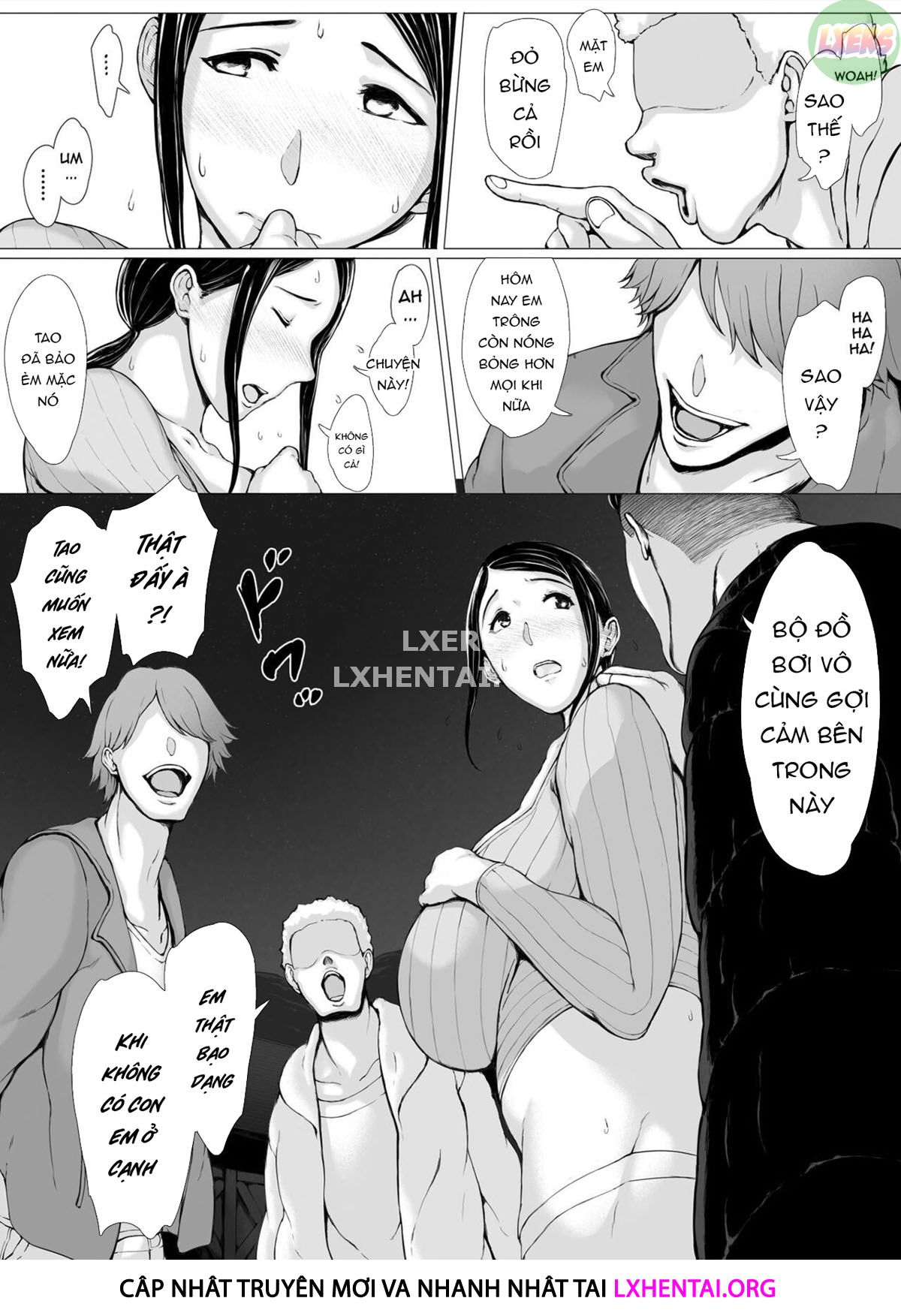 Đọc truyện hentai Hahagui Ottori Okaasan ga Toshishita Yarichin ni Nerawareru Toki - Chap 3A