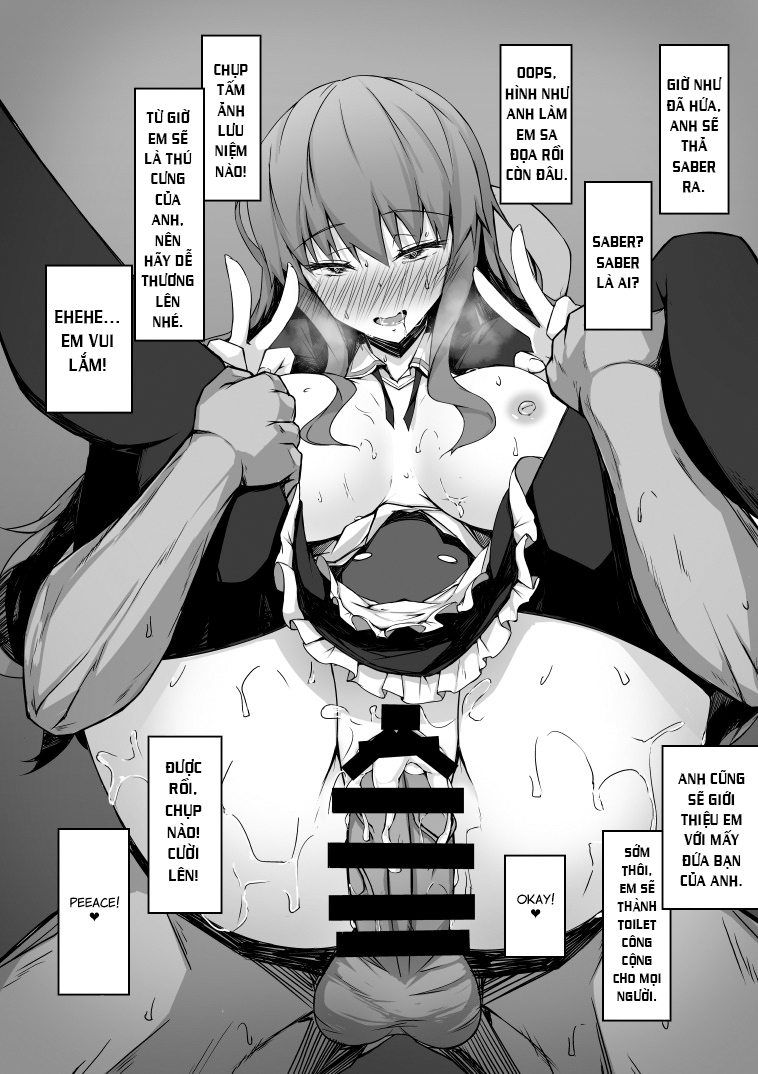 Đọc truyện hentai o Kita Kishinami Hakuno ga Niku Benki to Shite Atsukaware Nagara Irrumatio to Ahegao Gohoushi Sex Shite Buzama ni Tanetsuke Jusei Sareru (Fate/Extra) - Oneshot