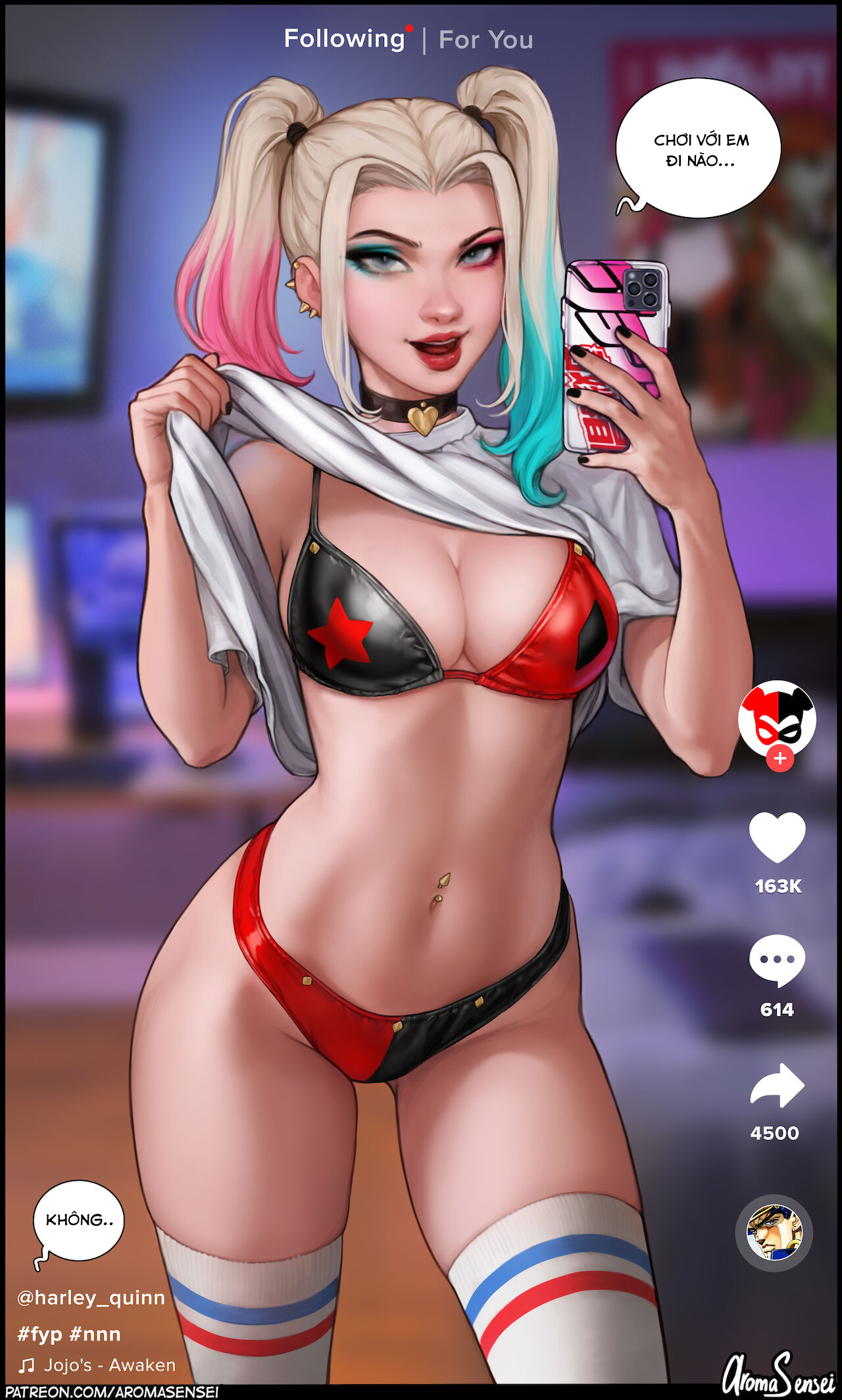 Đọc truyện hentai Harley Quinn Tiktok - Oneshot