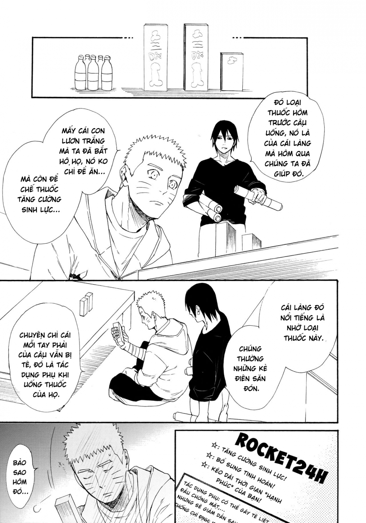 Đọc truyện hentai Chỉ Hai Chúng Ta ( Naruto Shippuden ) - Chap 2: Tuy hai nhưng mà năm...????