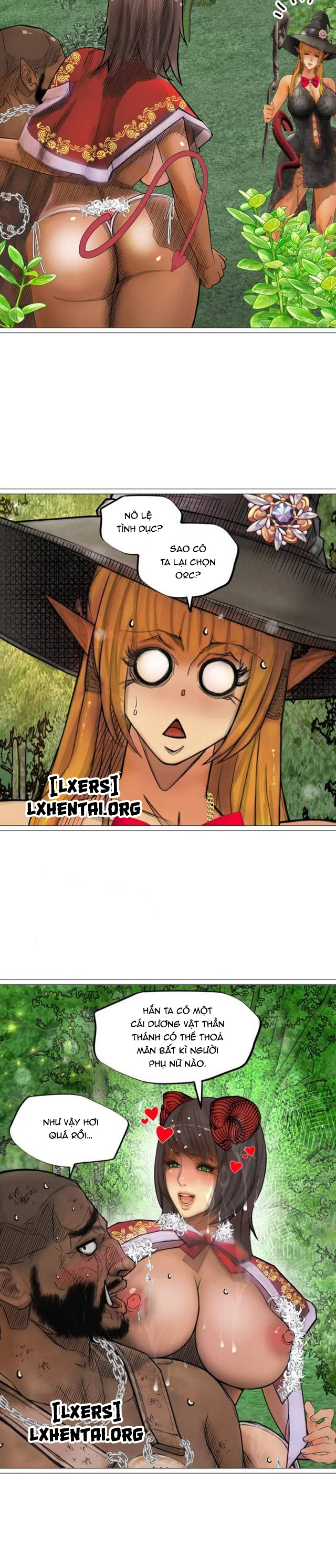 Đọc truyện hentai Nữ Hoàng Dark Elf Và Nô Lệ Orc - Chap 18