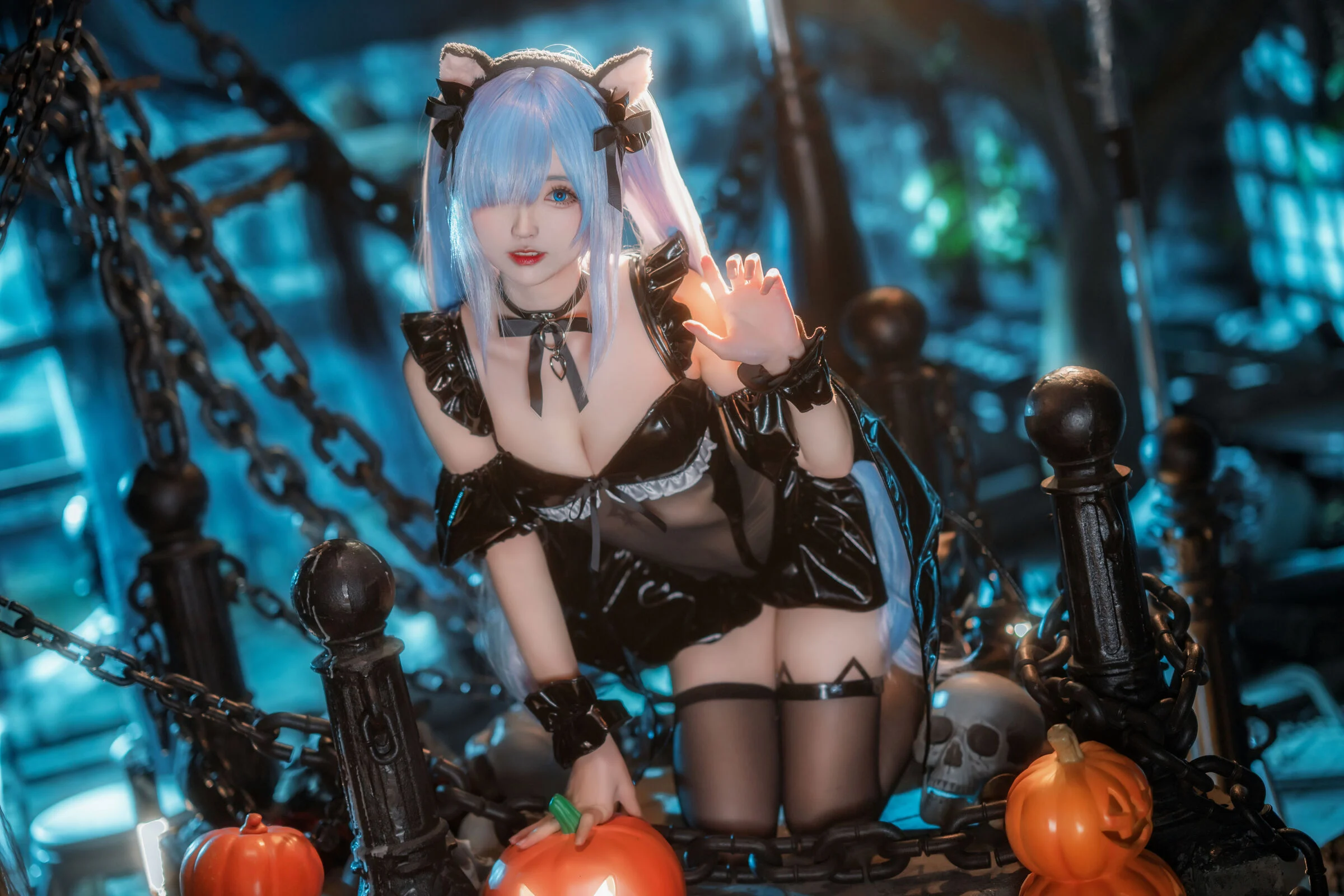 Đọc truyện hentai Tuyển tập Albums siêu phẩm Cosplay - Chap 150 - Azur Lane Janus Halloween Meow Meow Đêm kinh dị