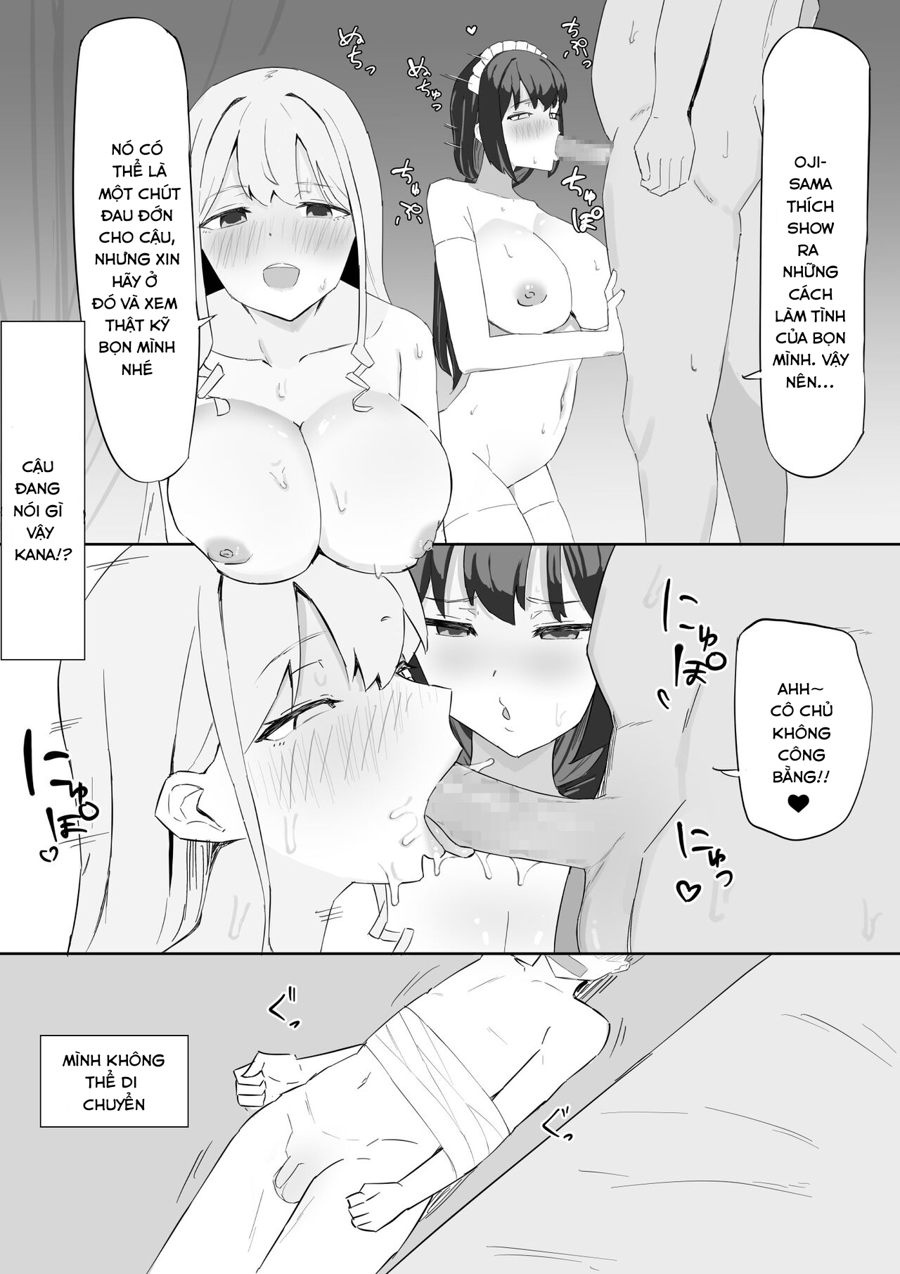 Đọc truyện hentai Câu chuyện về Oba-sama và vợ của ông bị vị hôn thê của họ bắt và quan hệ tình dục với nhau. - Oneshot