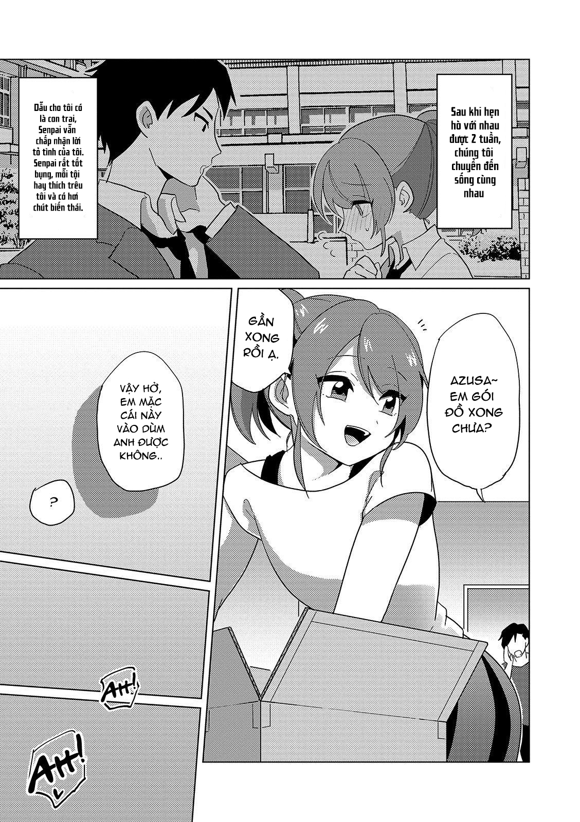 Đọc truyện hentai Boku to Senpai no Dousei Seikatsu - Oneshot