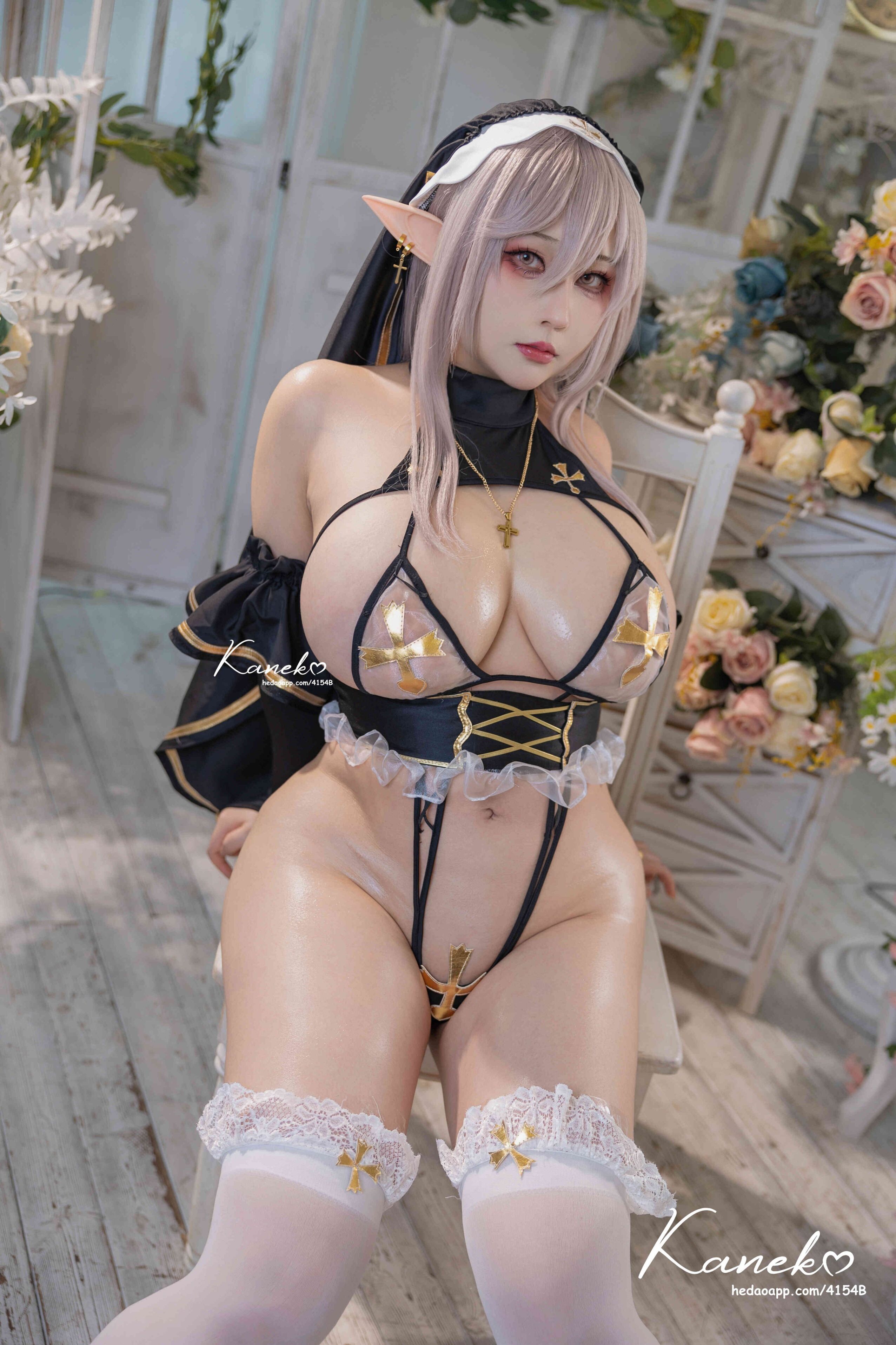 Đọc truyện hentai Tuyển tập Albums siêu phẩm Cosplay - Chap 1098 - KANEKO - Elf Nun