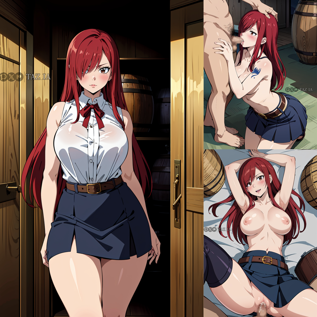 Đọc truyện hentai Tuyển tập Albums Art hentai - Chap 36 - Erza Scarlet