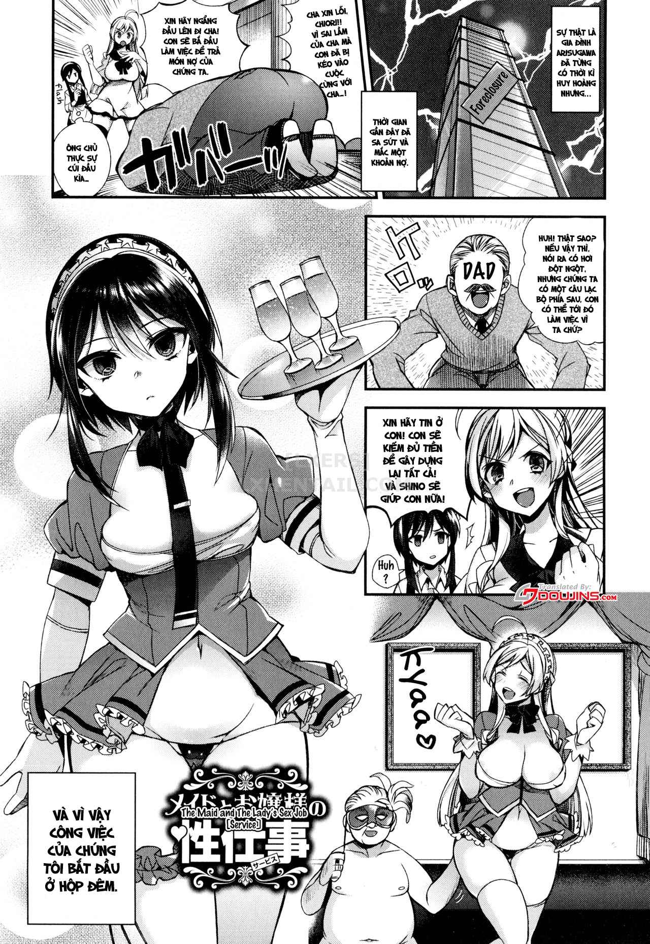 Đọc truyện hentai Ojou-Sama To Maid No Midara Na Seikatsu - Chap 4