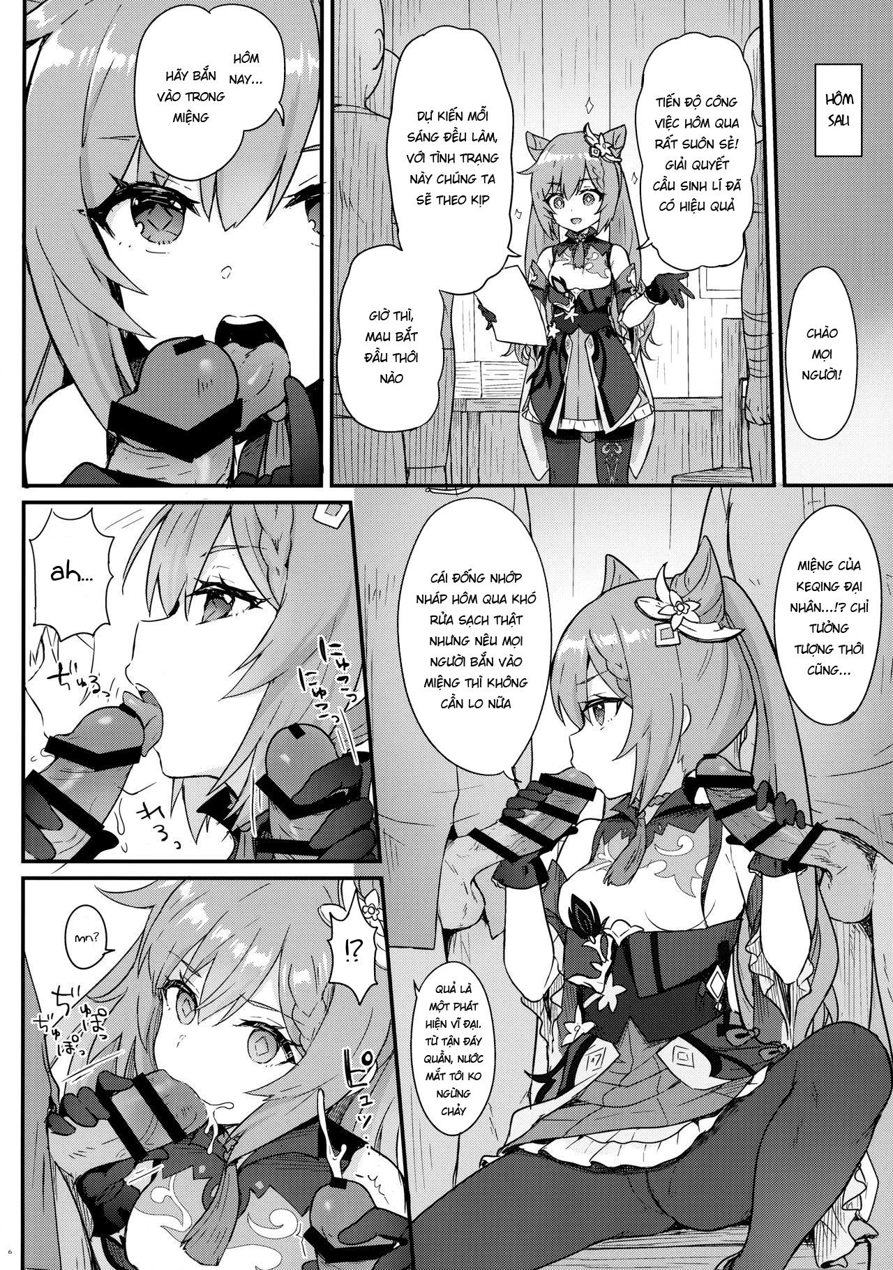 Đọc truyện hentai Keqing-chan Efficiently Works Her Subordinates - Oneshot