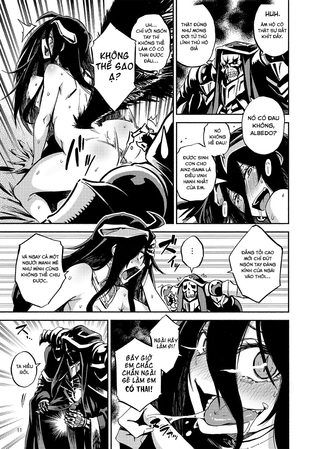 Đọc truyện hentai Albedo và Ainz-sama, chuyện tình đẫm nước (Overlord) - Oneshot