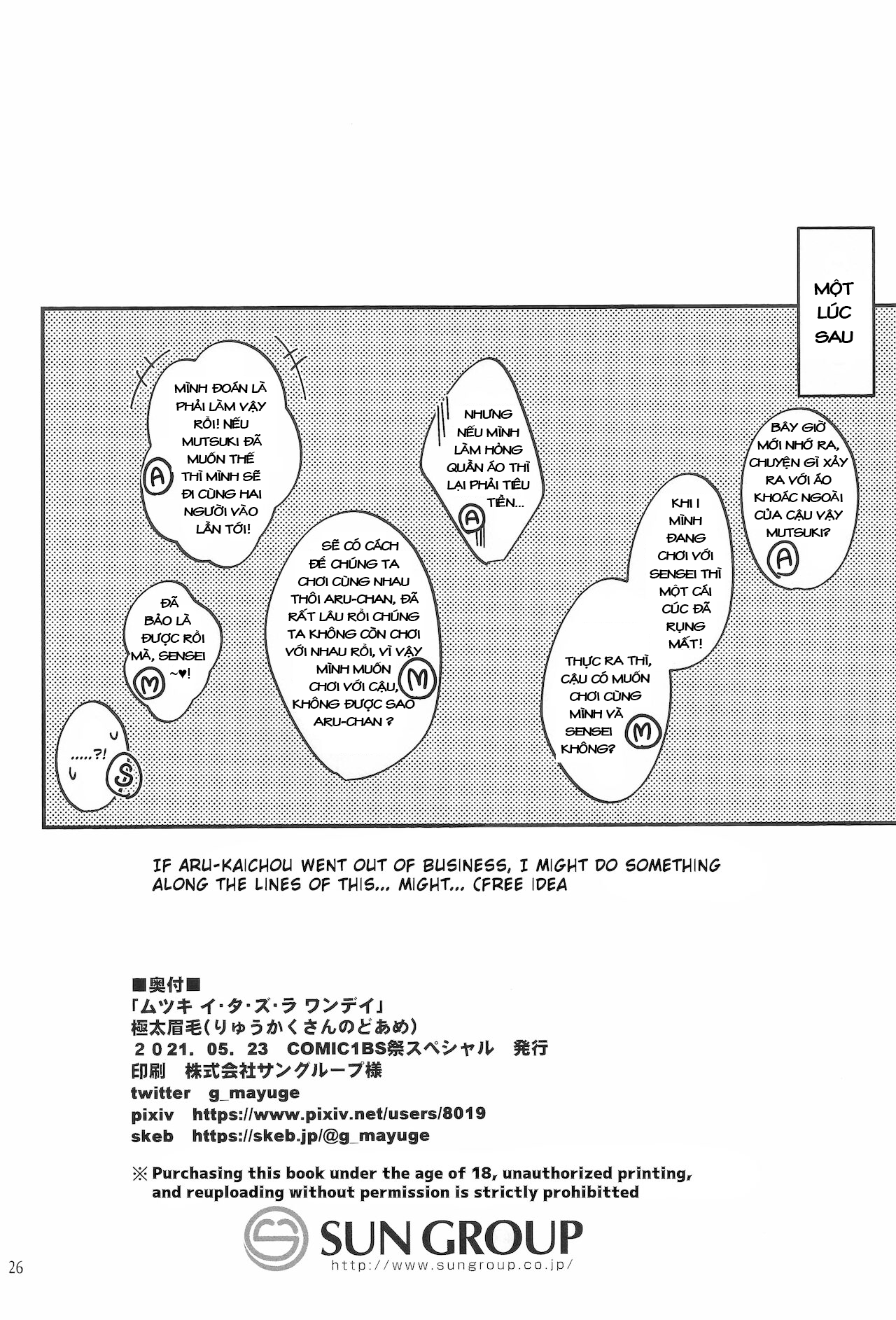 Đọc truyện hentai Một ngày hư hỏng của Mutsuki - Oneshot