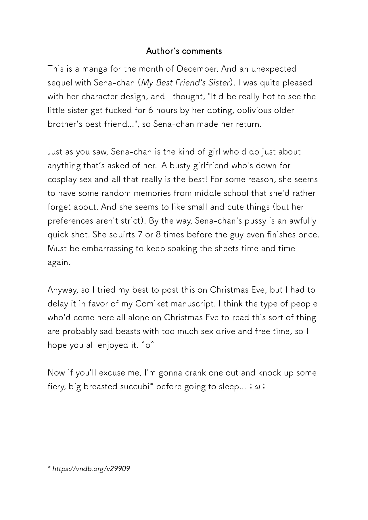 Đọc truyện hentai Thương Bạn Thân! Tôi Quyết Định Chăm Sóc Giúp Em Gái Nó! - Hậu truyện. Đêm Giáng Sinh - Đụ Nát Lồn Em Gái Suốt 6 Tiếng~