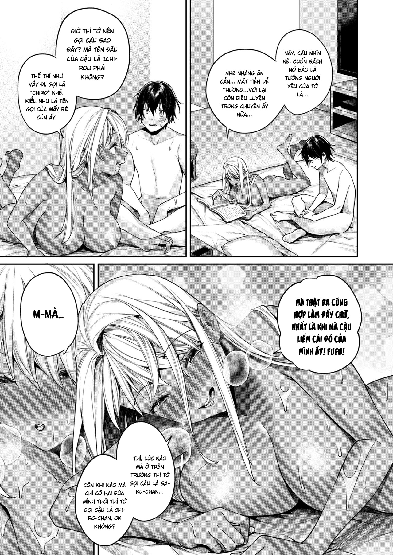 Đọc truyện hentai Lí do tôi có có bạn gái là cô nàng gyaru da ngăm! - Oneshot bắn tùm lum