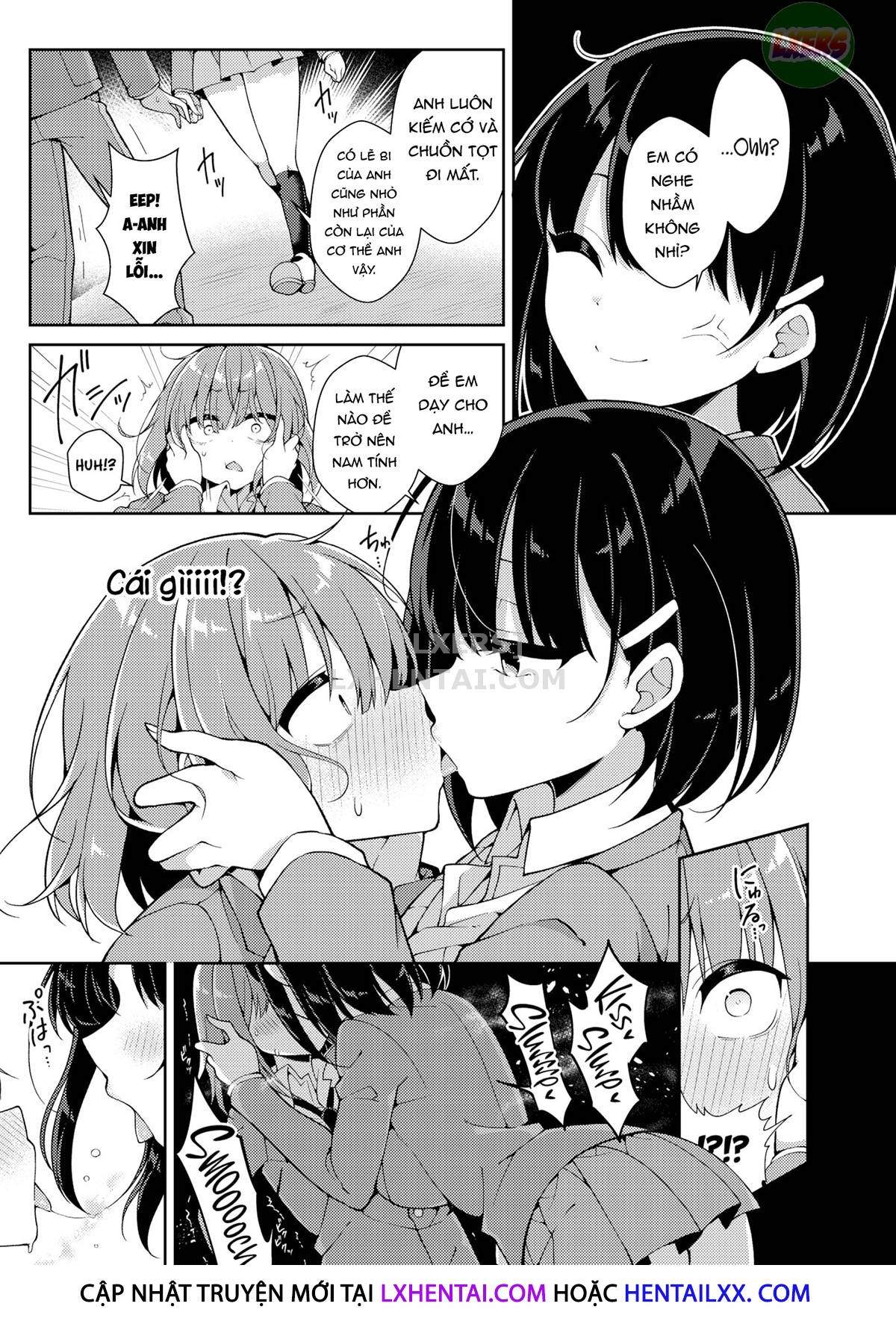 Đọc truyện hentai Huge Kouhai X Tiny Senpai - Oneshot
