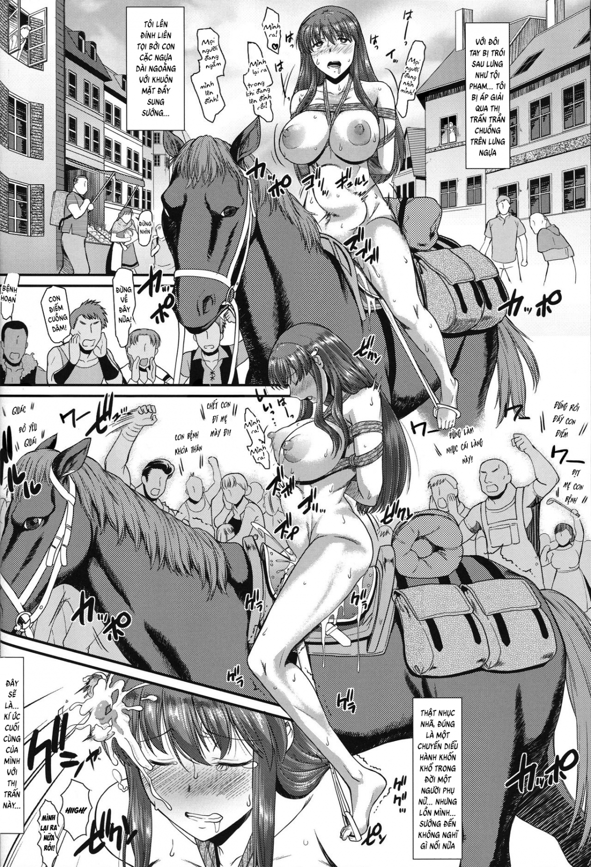 Đọc truyện hentai Roshutsu Kairaku ni Kusshite Mesu Ochi Shita Sugata Minna ni Mirarechatte Watashi Korekara Dousurun daro? - Oneshot