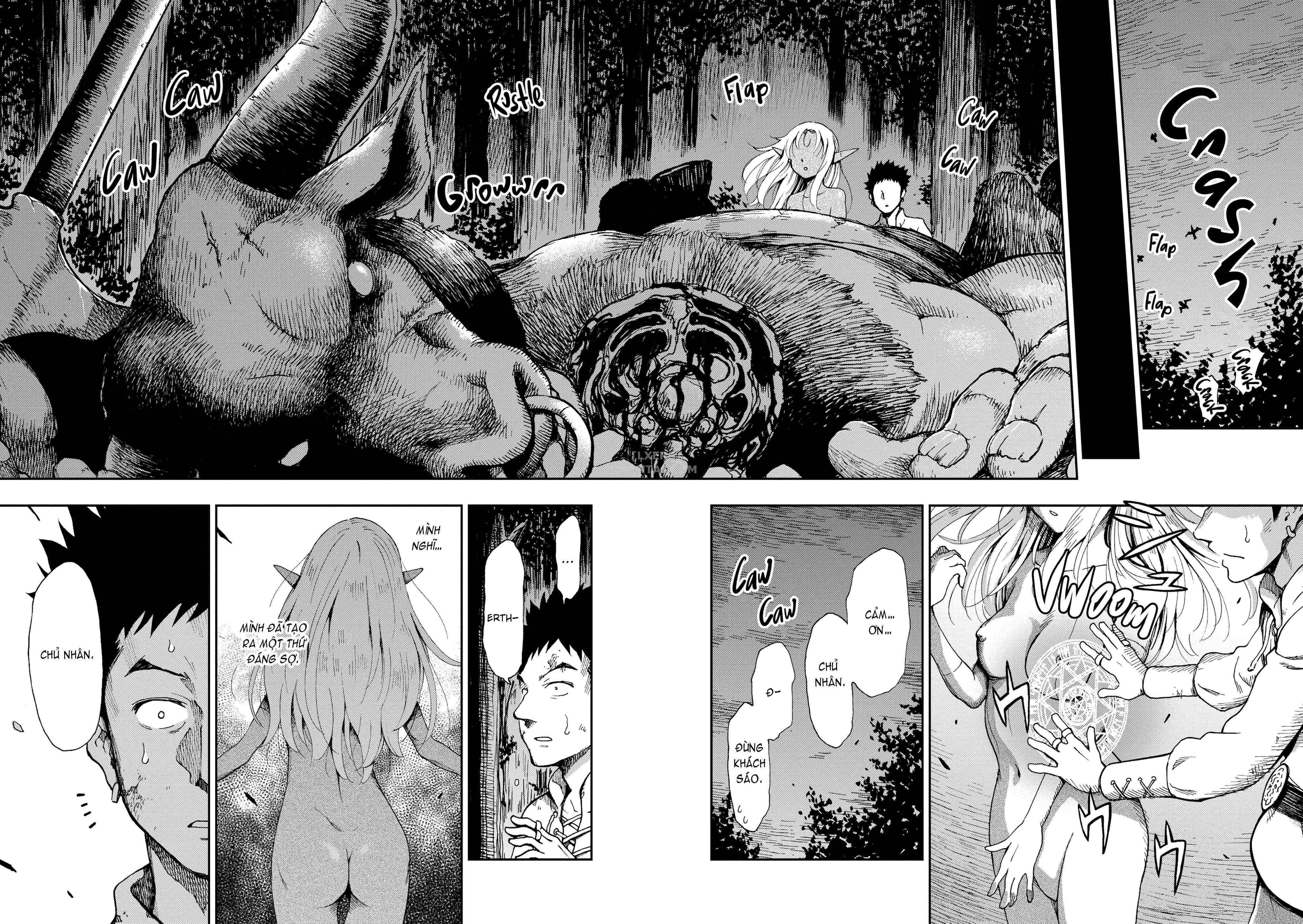 Đọc truyện hentai Monster Girls With a Need for Seed - Chap 11 - I Crafted a Golem to Make a Name for Myself as a Grand Sorcerer, but…