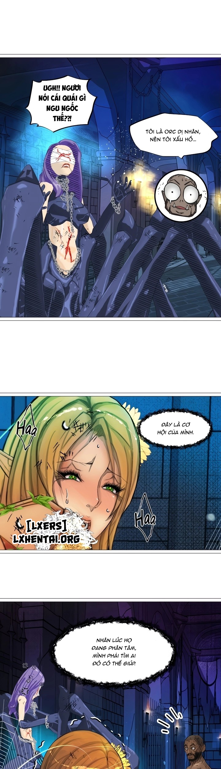 Đọc truyện hentai Nữ Hoàng Dark Elf Và Nô Lệ Orc - Chap 23