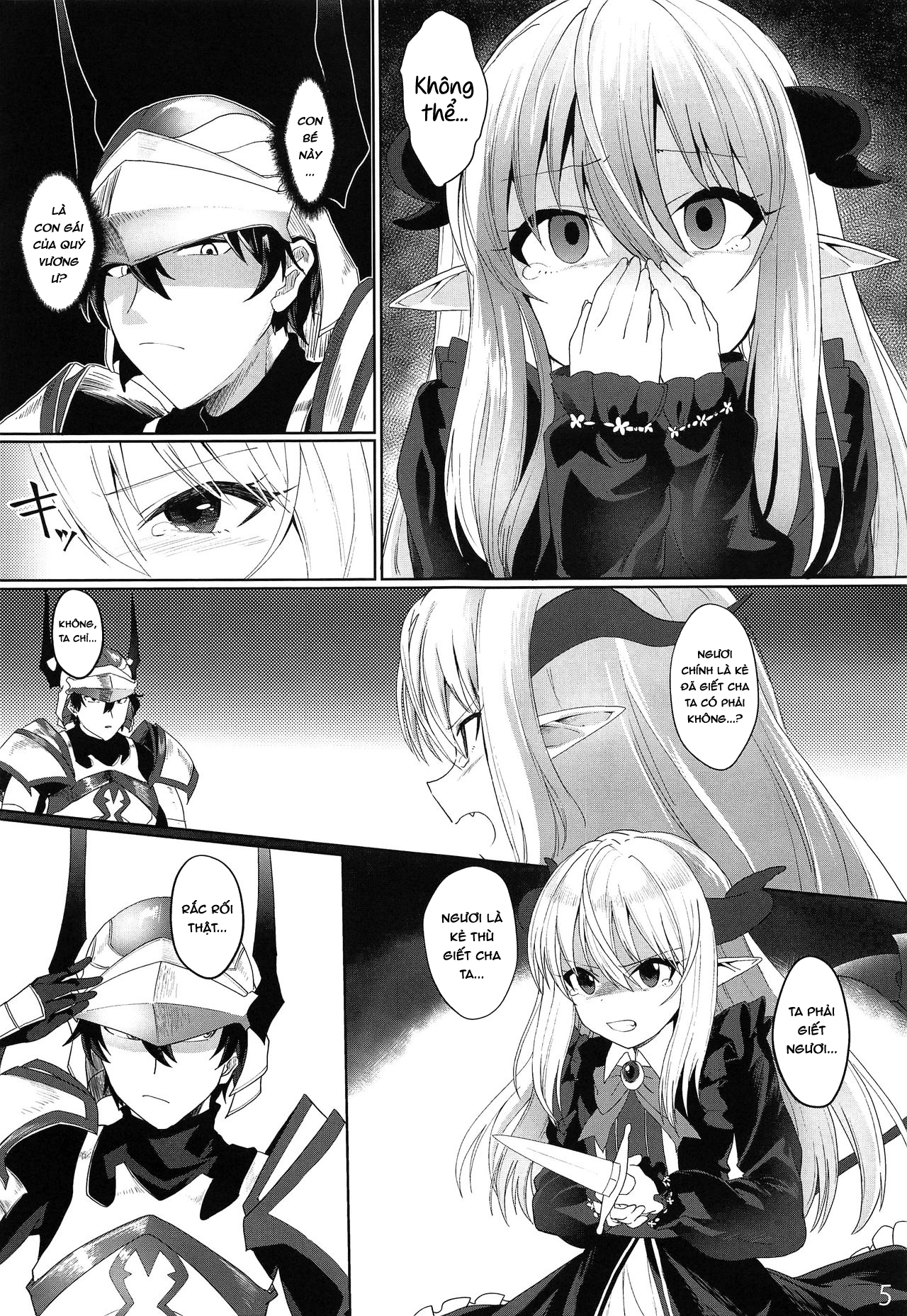 Đọc truyện hentai Yuusha no Dorei Inmon ga Maou no Musume o Youshanaku Osou! - Oneshot