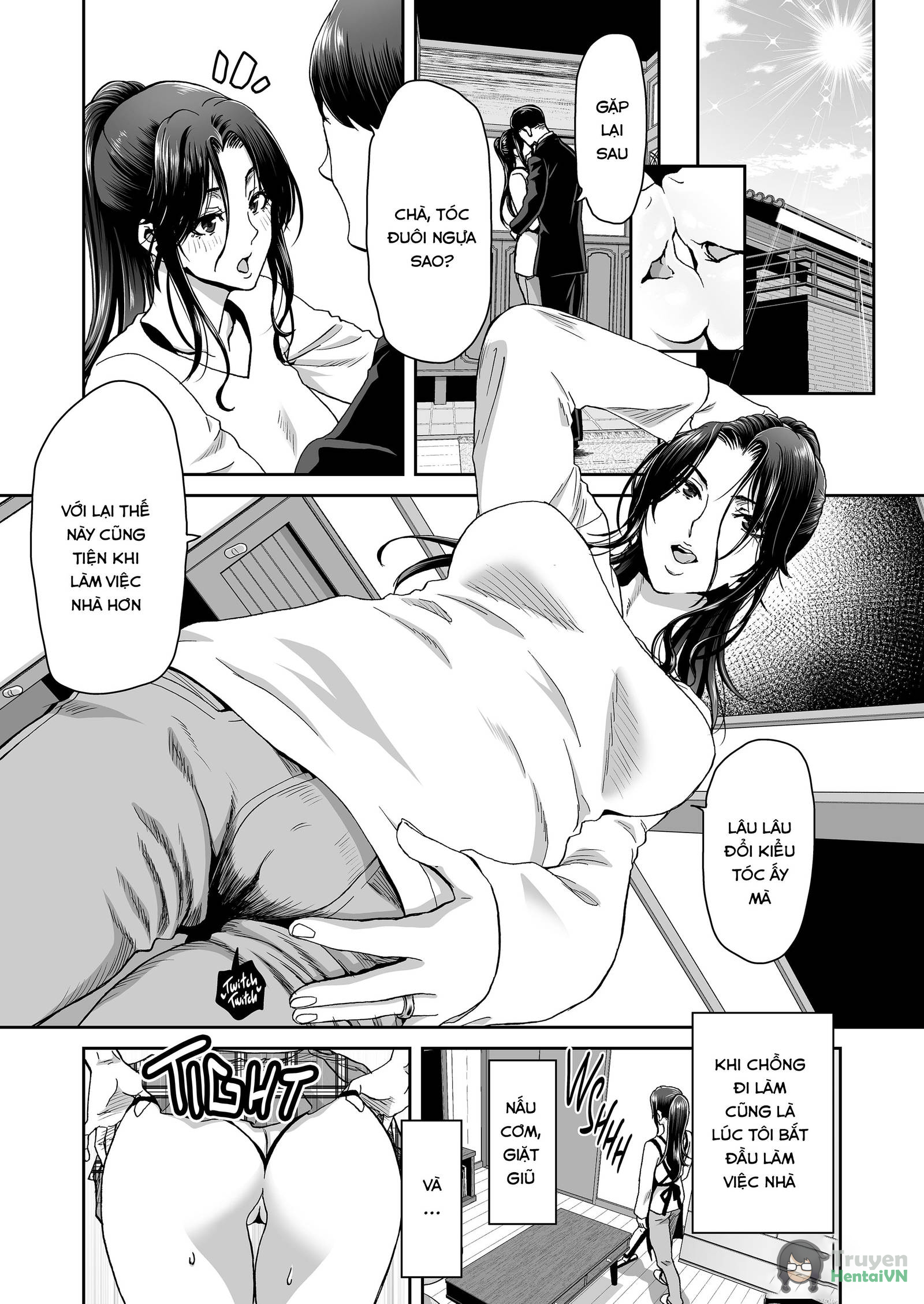 Đọc truyện hentai Lý do vợ tôi buộc tóc đuôi ngựa - Chap 1