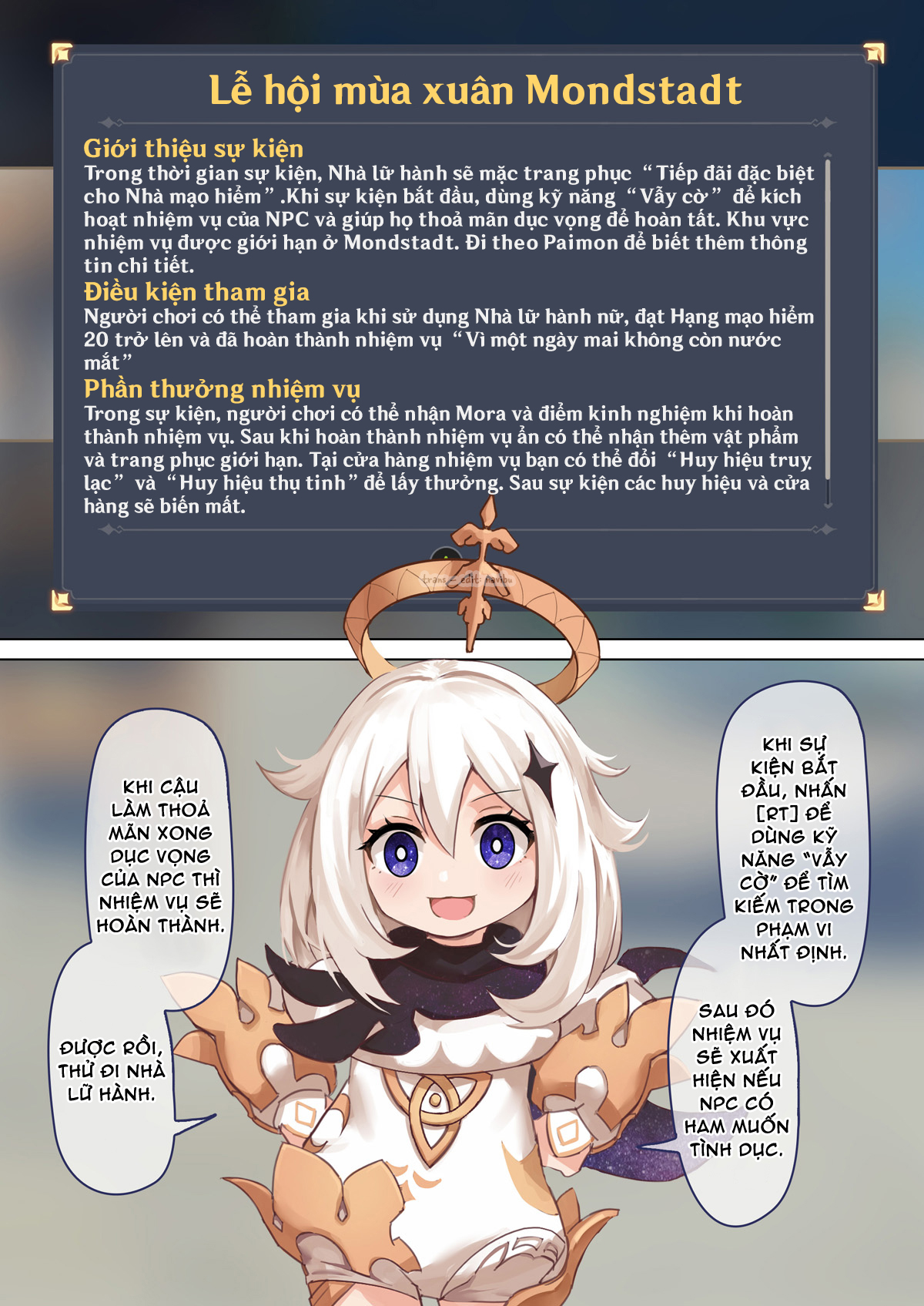 Đọc truyện hentai Lễ hội mùa xuân Mondstadt - Act 1