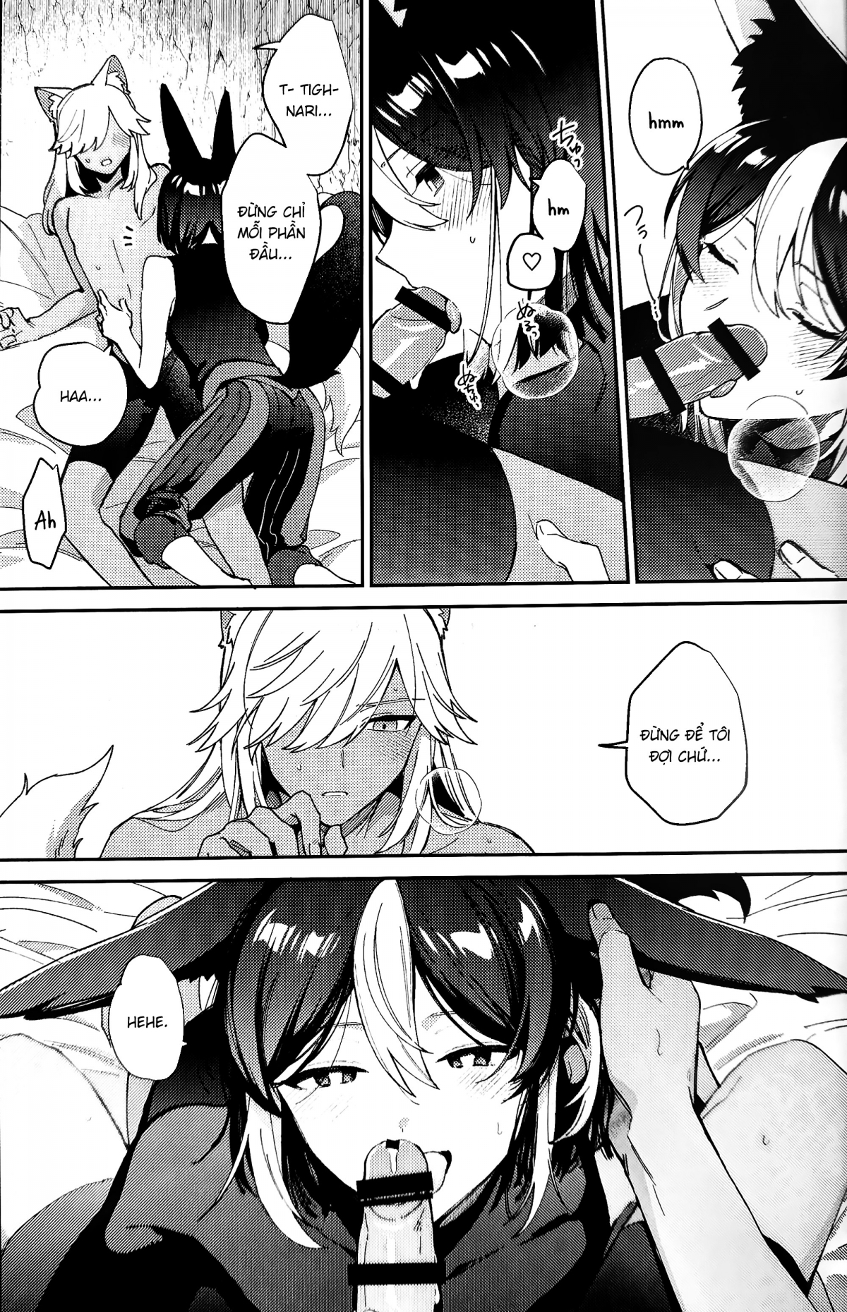 Đọc truyện hentai Anh bạn sói của tôi đang hành động bất thường - Oneshot