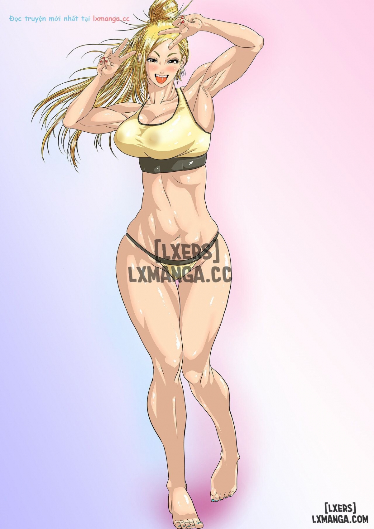 Đọc truyện hentai Kakutou Joshi wa Tsuyokunaritai/ Muchimuchi Kakutou Joshi wa Hentai Seitai-shi to Sex shite Tsuyoku naru - Oneshot