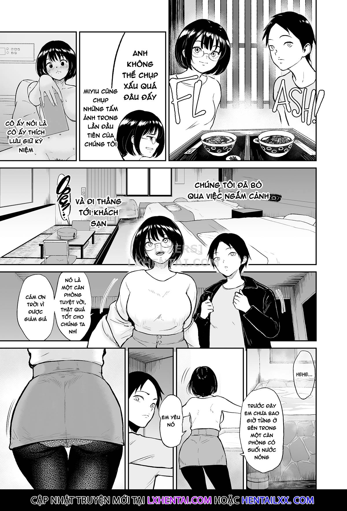 Đọc truyện hentai Newly Addicted - My Plain Jane Girlfriend and I Spent Our Entire Hot Springs Trip Fucking - Oneshot