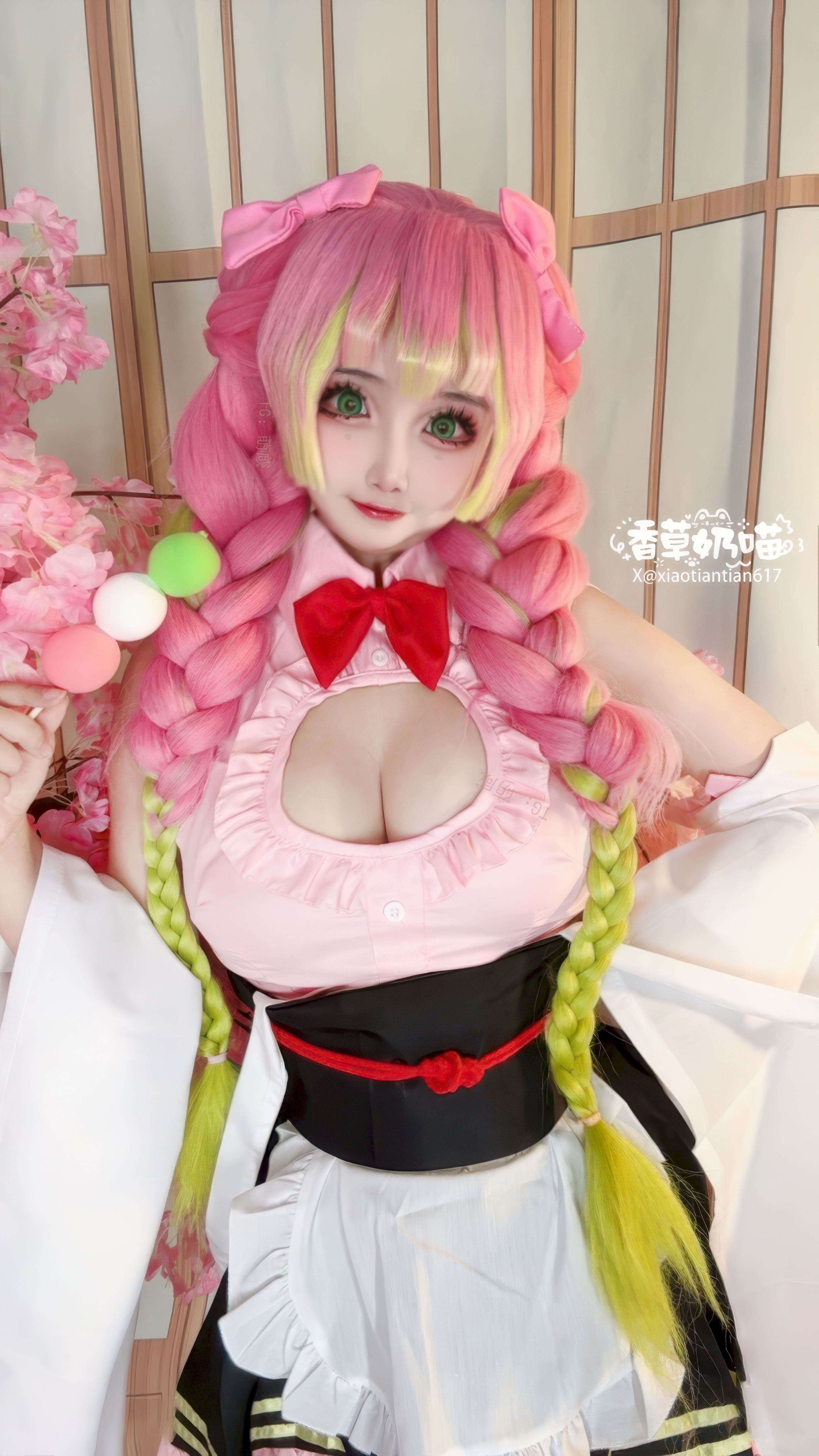 Đọc truyện hentai Tuyển tập Albums siêu phẩm Cosplay - Chap 1444 - Vanilla Milk Cat - Demon Slayer: Kimetsu no Yaiba - Mitsuri Kanroji Maid