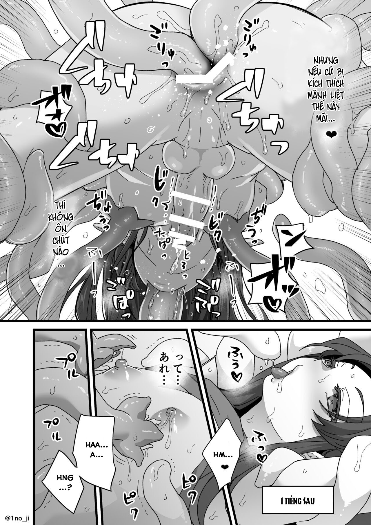 Đọc truyện hentai Câu chuyện về một cựu thủ lĩnh của quân đội Quỷ vương thua một anh hùng và bị biến thành nữ. - Oneshot