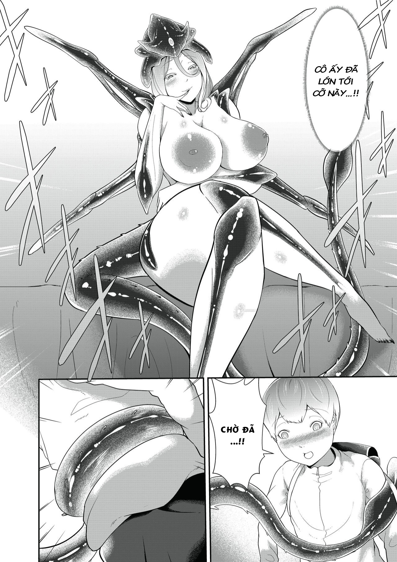 Đọc truyện hentai Dondon Seichou Suru Hatsujou no Igyou Musume to Boku - Oneshot