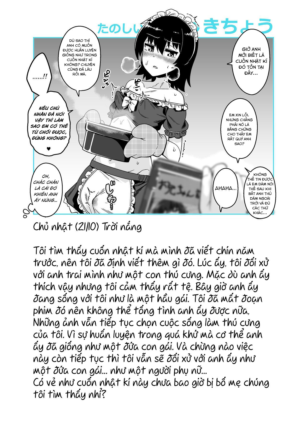 Đọc truyện hentai Nhật kí huấn luyện Onii-chan - Oneshot