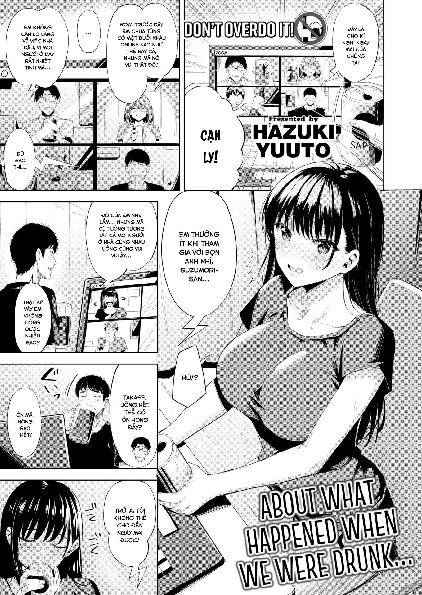 Đọc truyện hentai Chuyện gì đã xảy ra khi chúng ta say vậy? - Oneshot