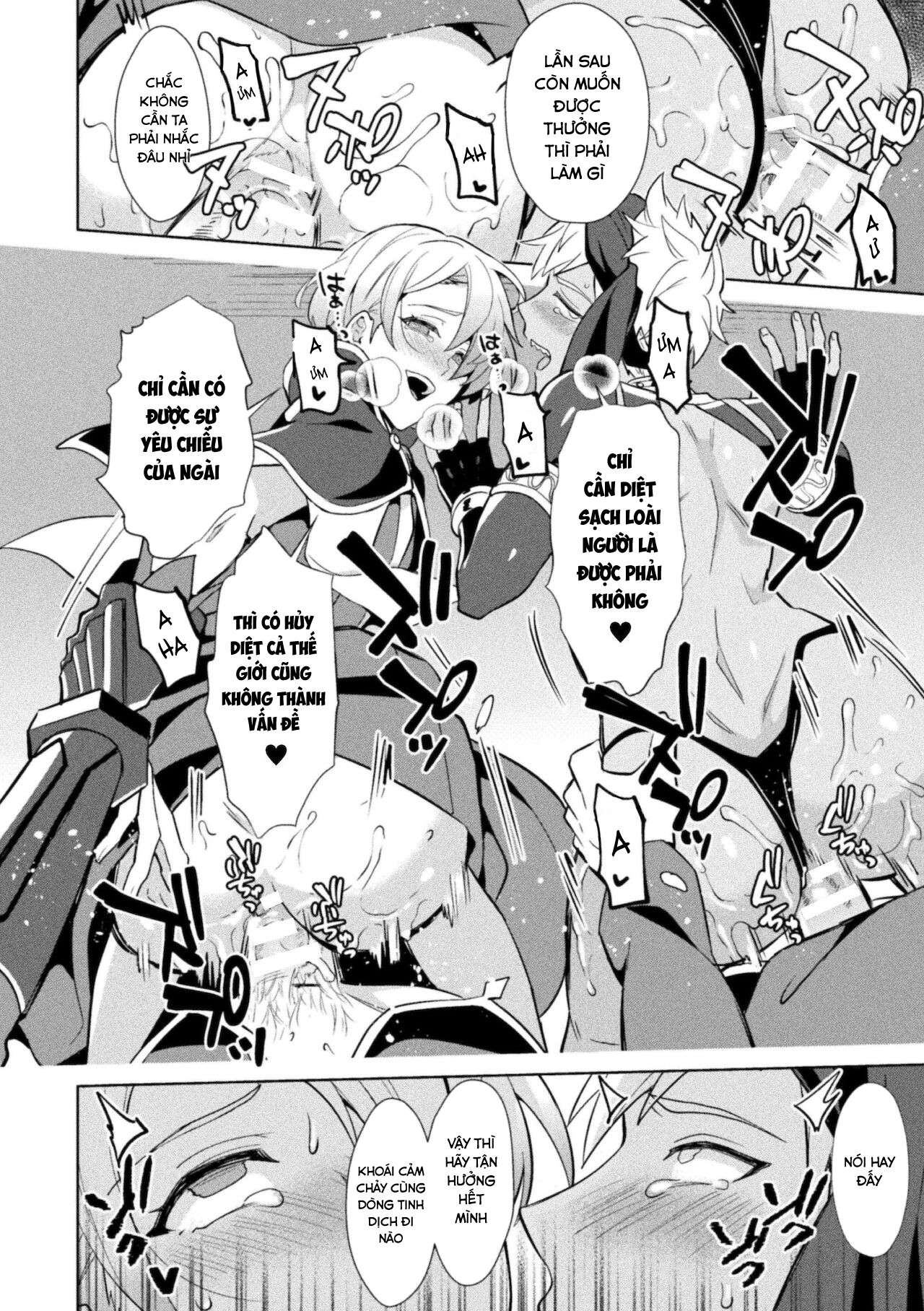 Đọc truyện hentai Kinju no Madousho Saishuu Hanashi Kinju de Yuusha no Nakama o Akuochi Sennou - Chap 2