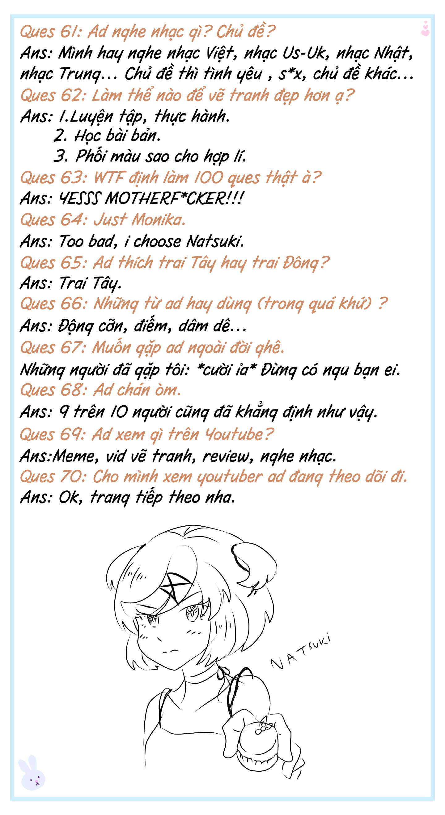 Đọc truyện hentai Never Forget, Never Forgive - Q n A (Tự hỏi tự trả lời)