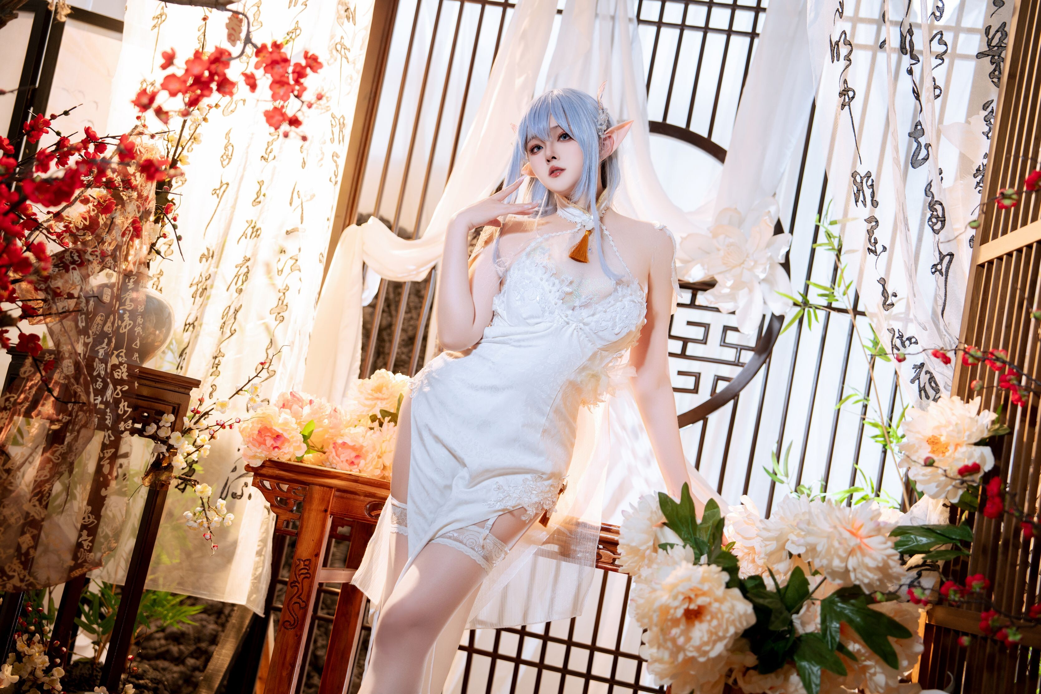 Đọc truyện hentai Tuyển tập Albums siêu phẩm Cosplay - Chap 978 - Natsuko - Azur Lane Albion Cheongsam
