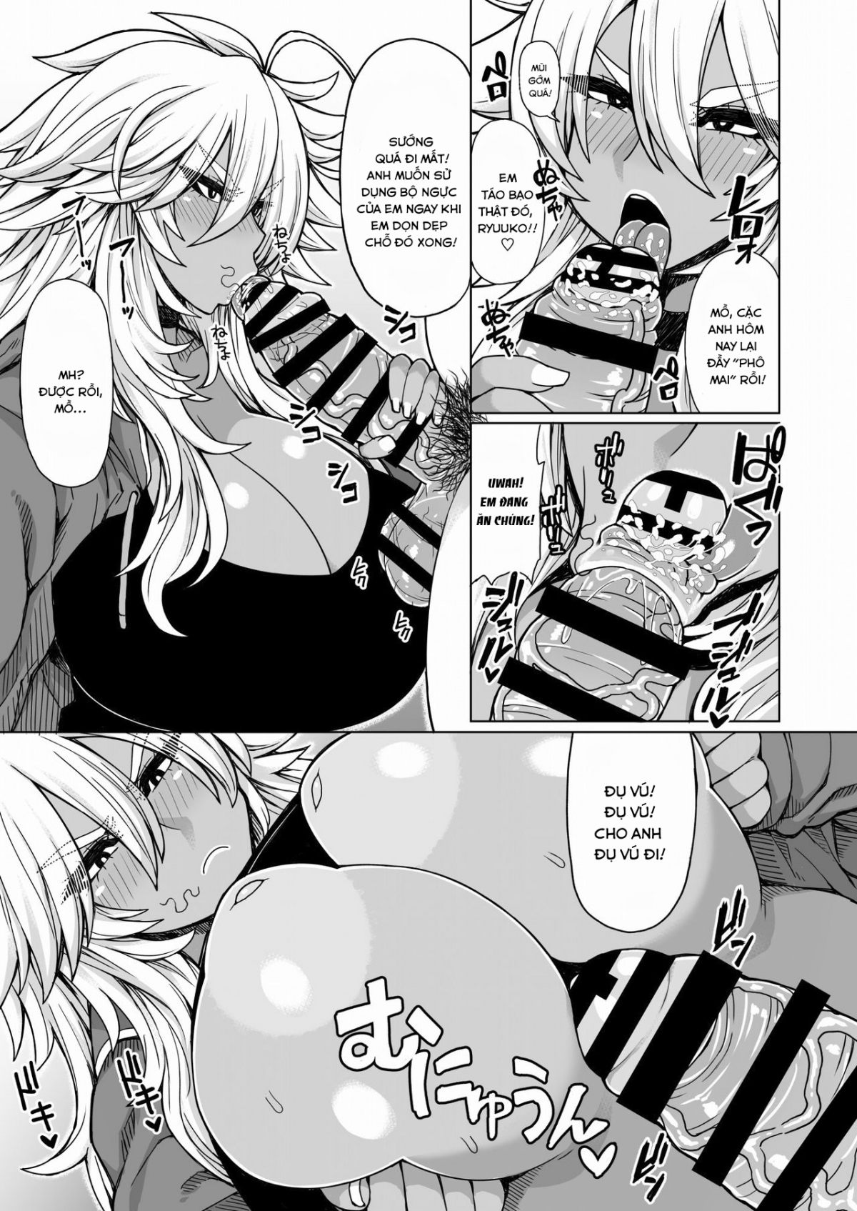 Đọc truyện hentai Futari no Kuro Gal Yankee - Oneshot