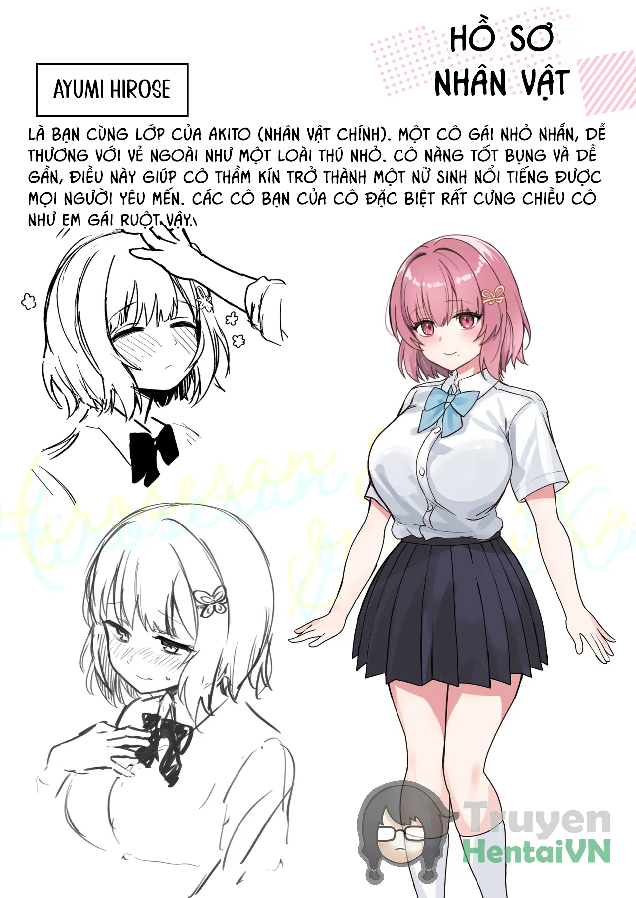 Đọc truyện hentai Class de Kakure Ninki no Hirose-san ga Guigui kuru! - Oneshot